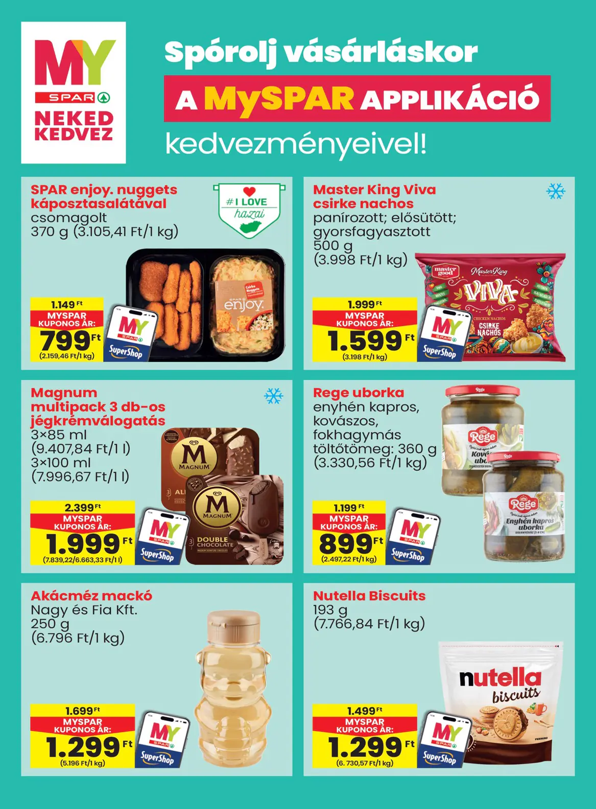 Spar szórólap, 14. oldal (okt. 8–14.)