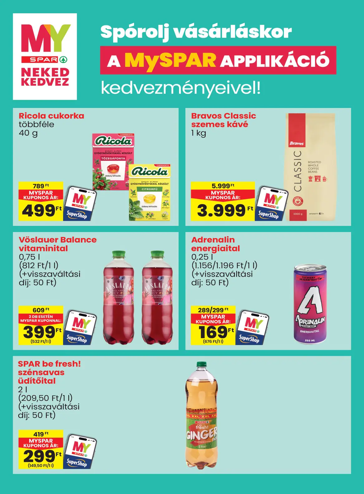 Spar szórólap, 15. oldal (okt. 8–14.)