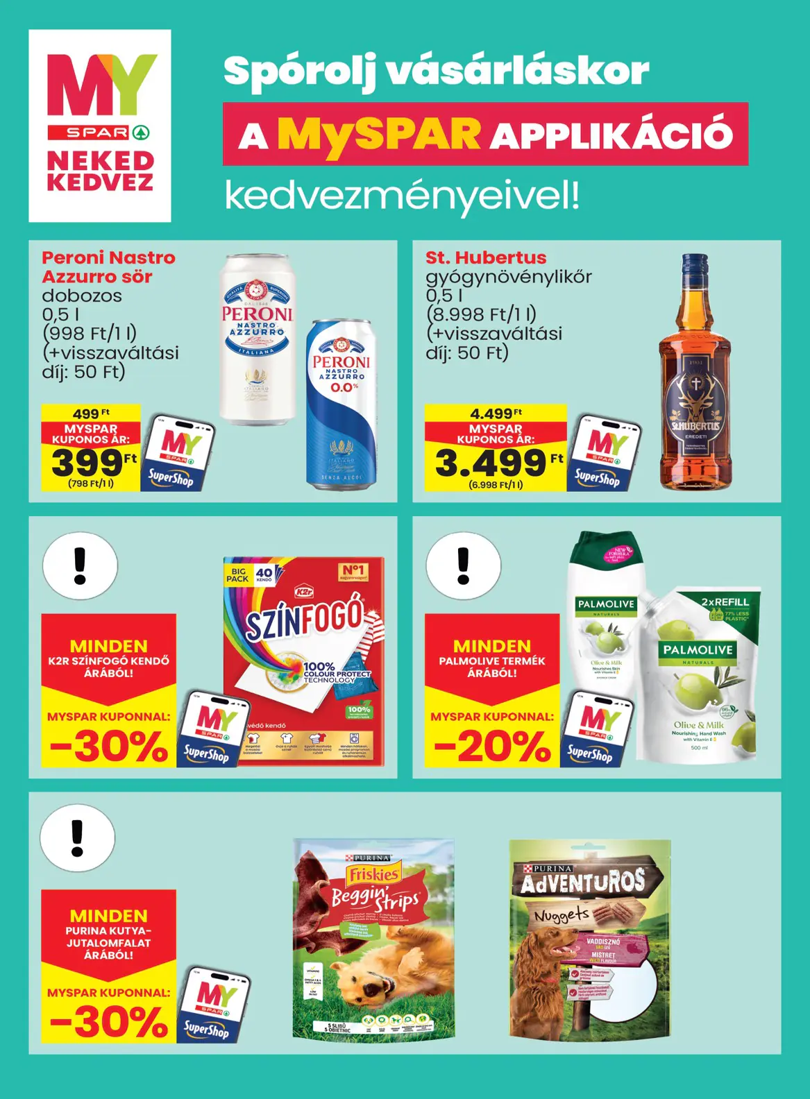 Spar szórólap, 16. oldal (okt. 8–14.)