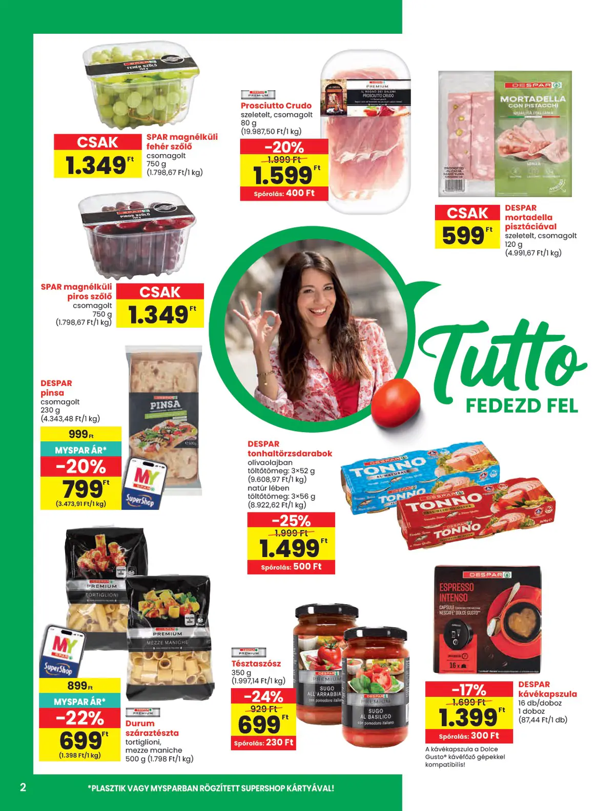 Spar szórólap, 2. oldal (okt. 15–21.)