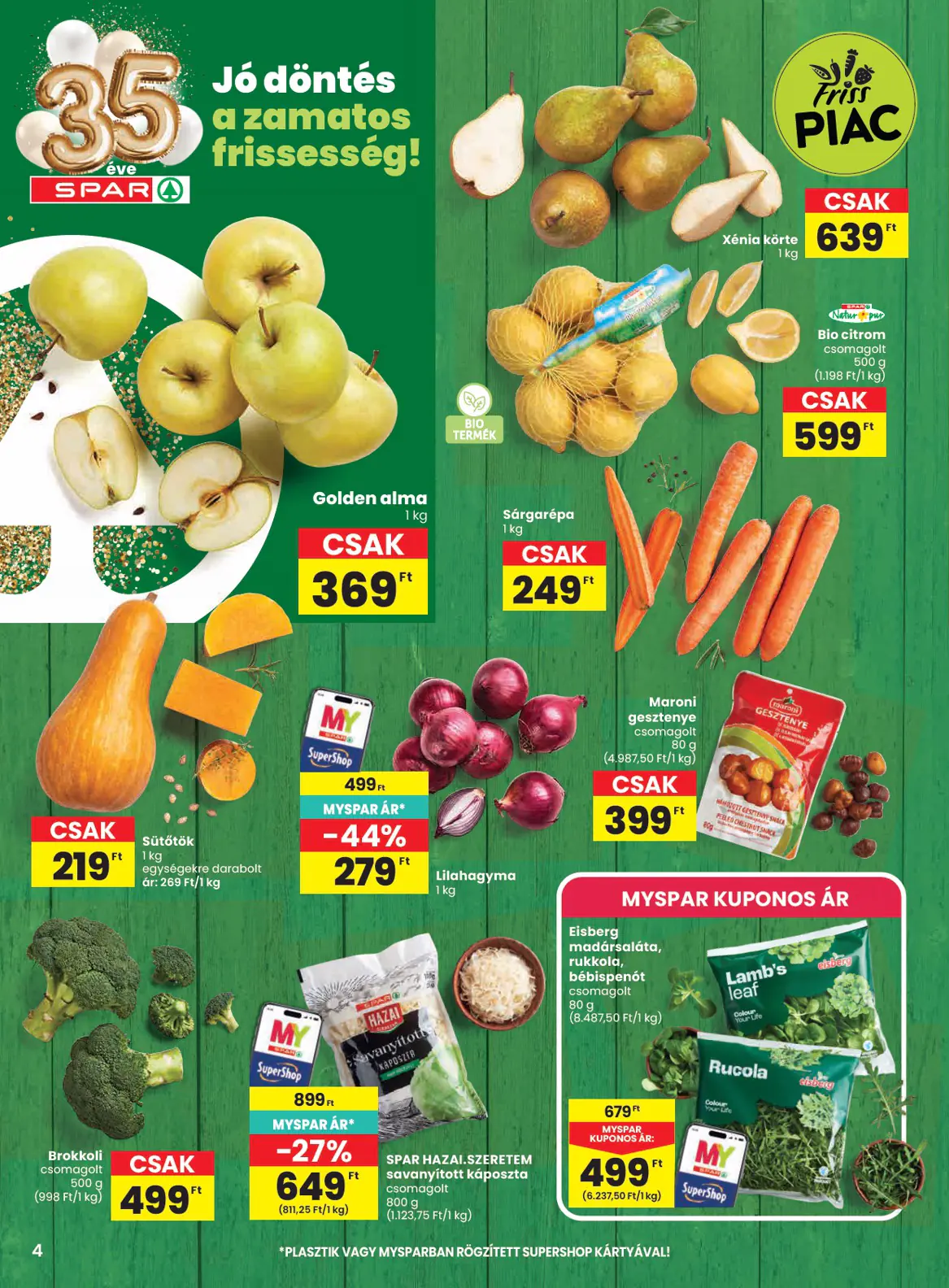 Spar szórólap, 4. oldal (okt. 15–21.)