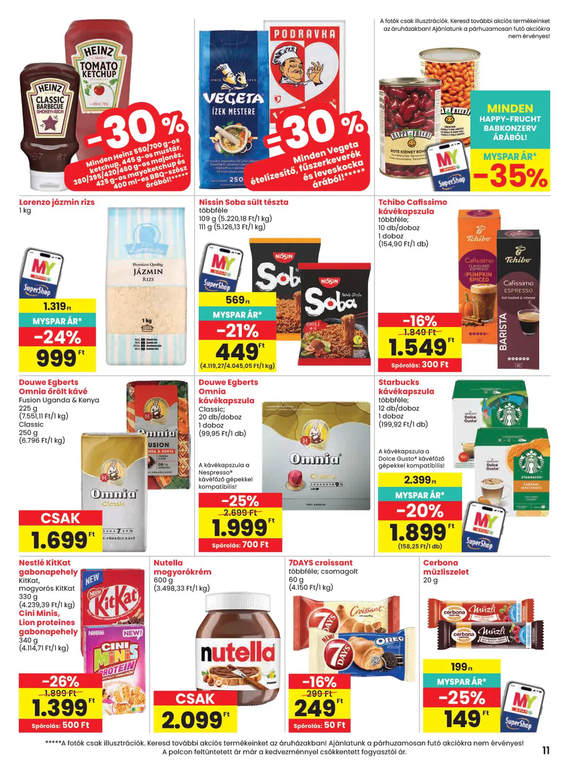 Spar szórólap, 11. oldal (okt. 15–21.)