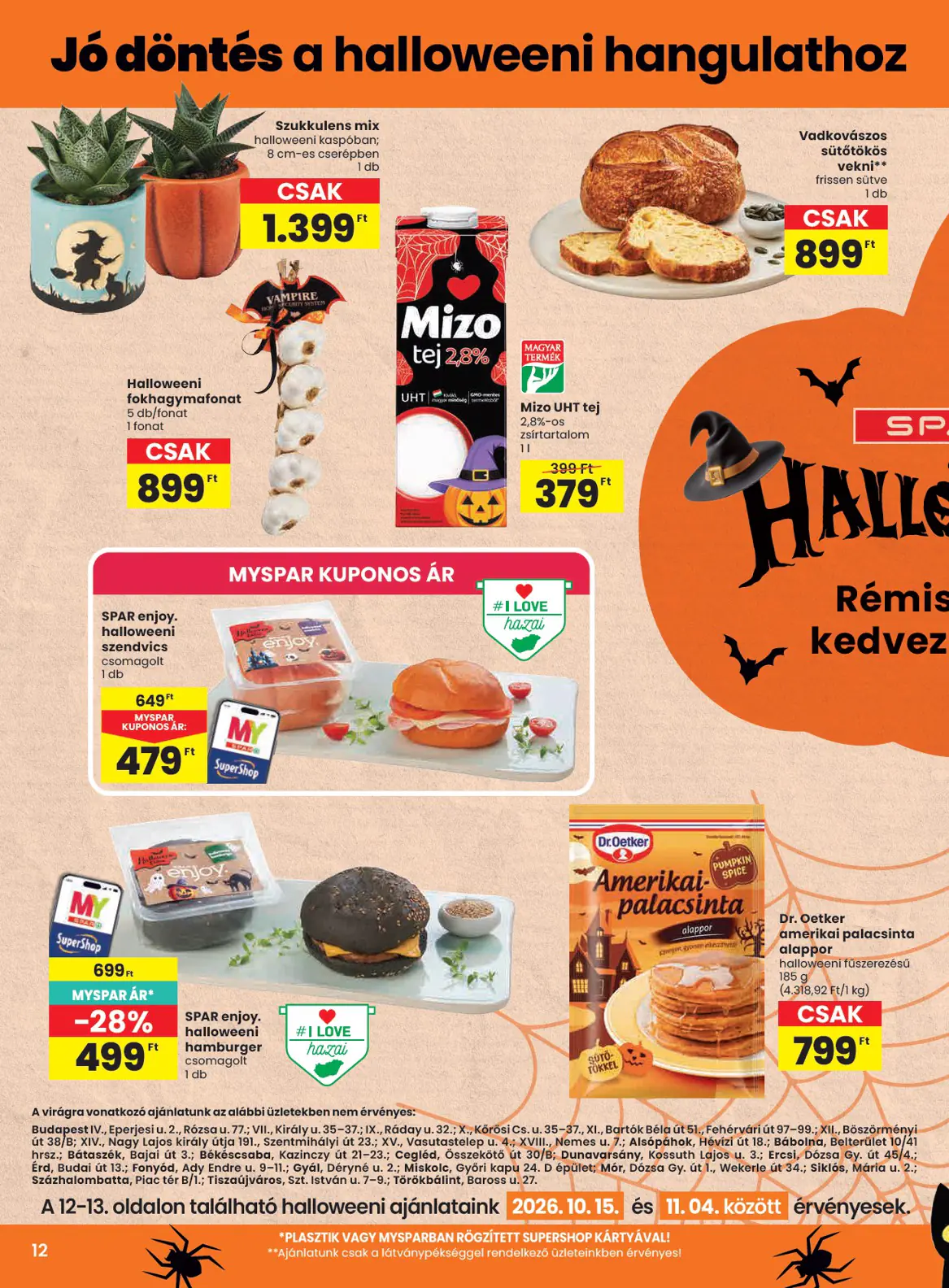 Spar szórólap, 12. oldal (okt. 15–21.)