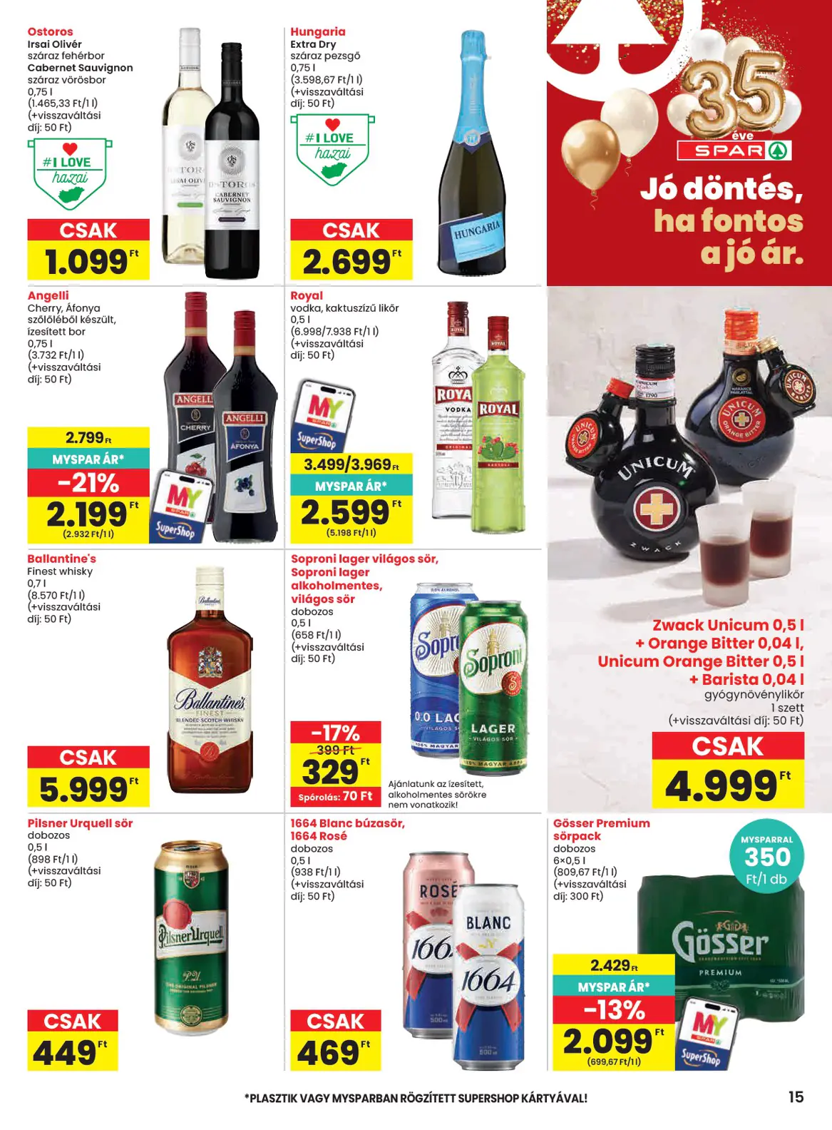 Spar szórólap, 15. oldal (okt. 15–21.)