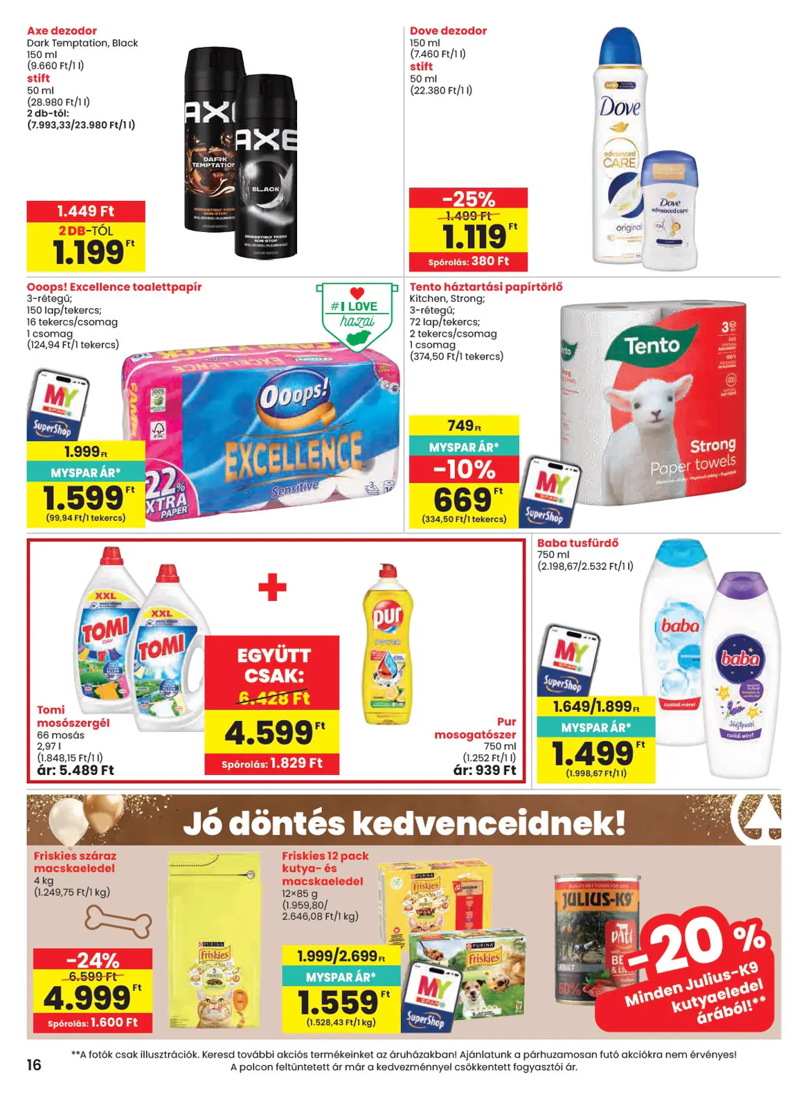 Spar szórólap, 16. oldal (okt. 15–21.)