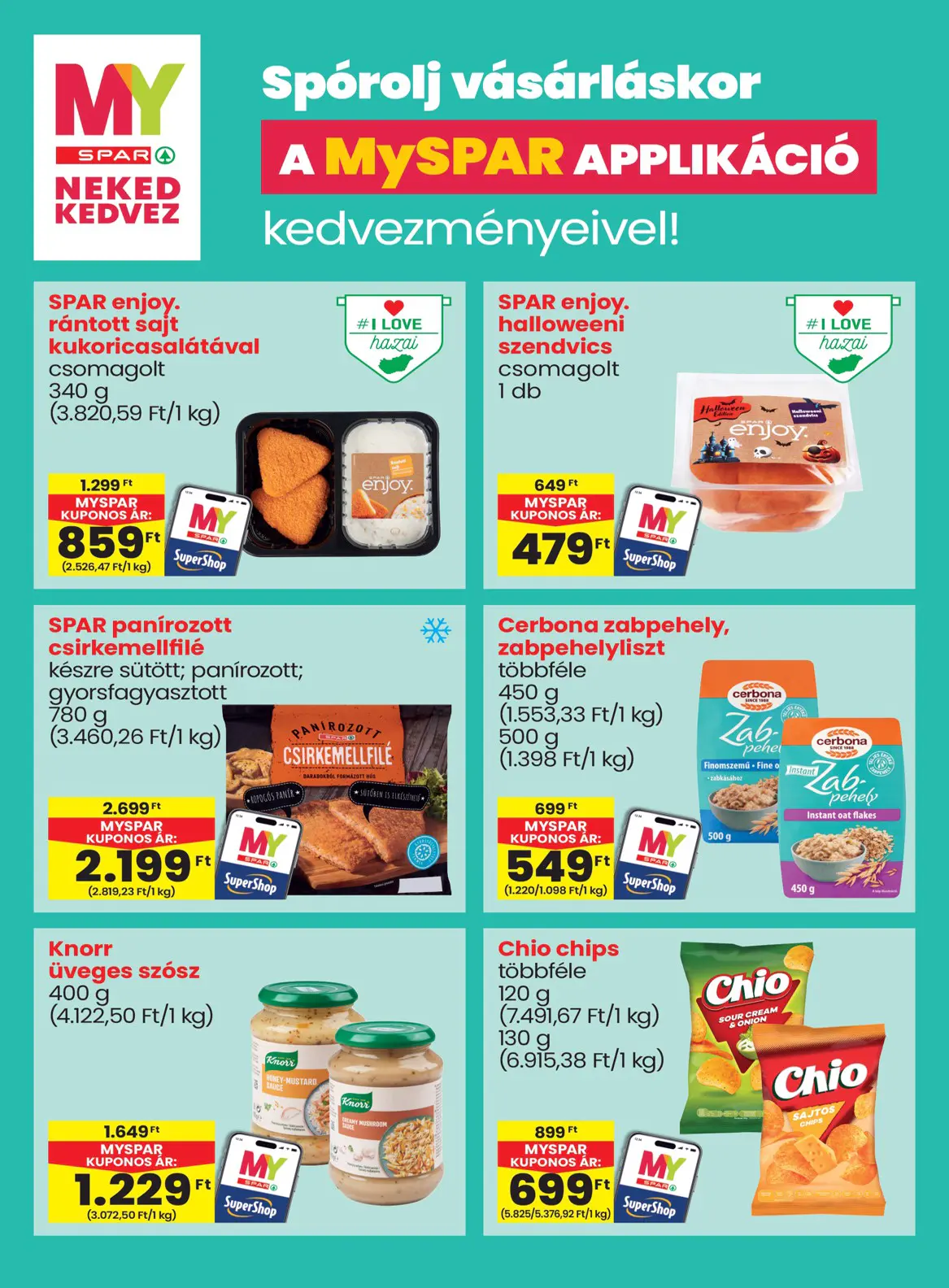 Spar szórólap, 12. oldal (okt. 22–28.)