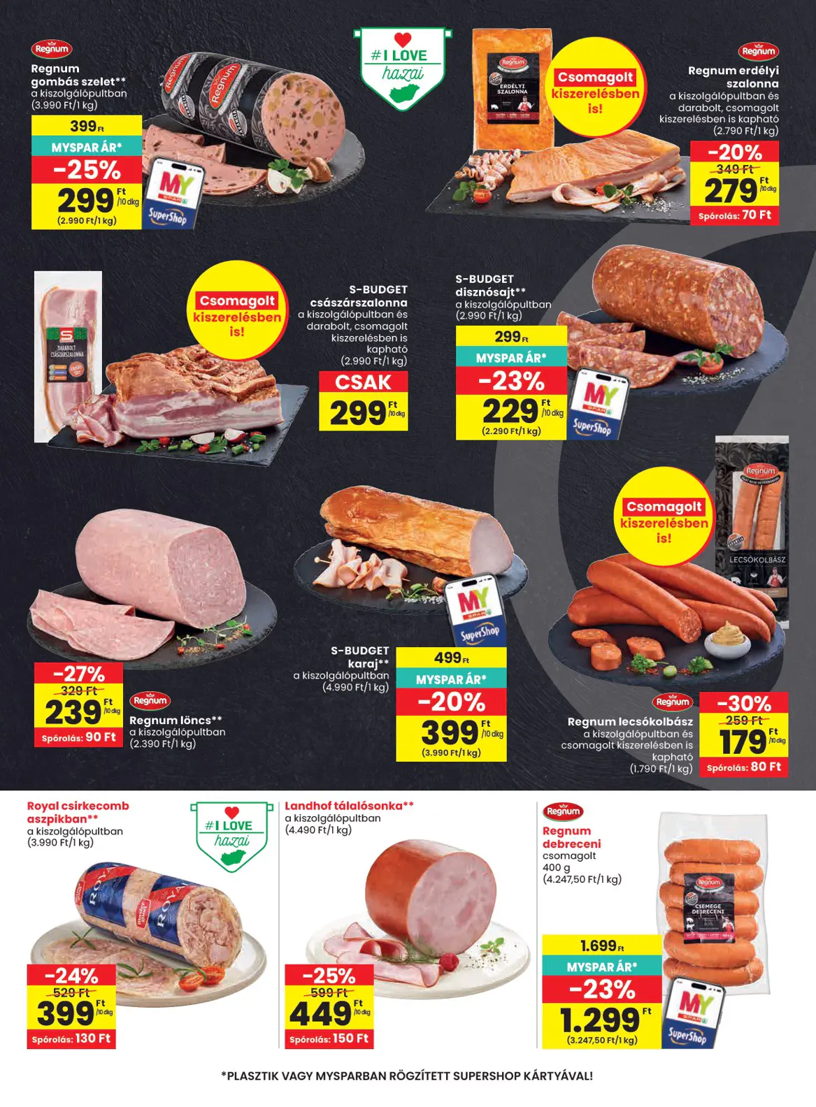Spar szórólap, 16. oldal (okt. 22–28.)