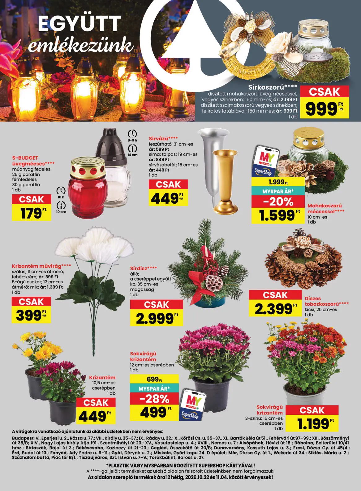 Spar szórólap, 37. oldal (okt. 22–28.)