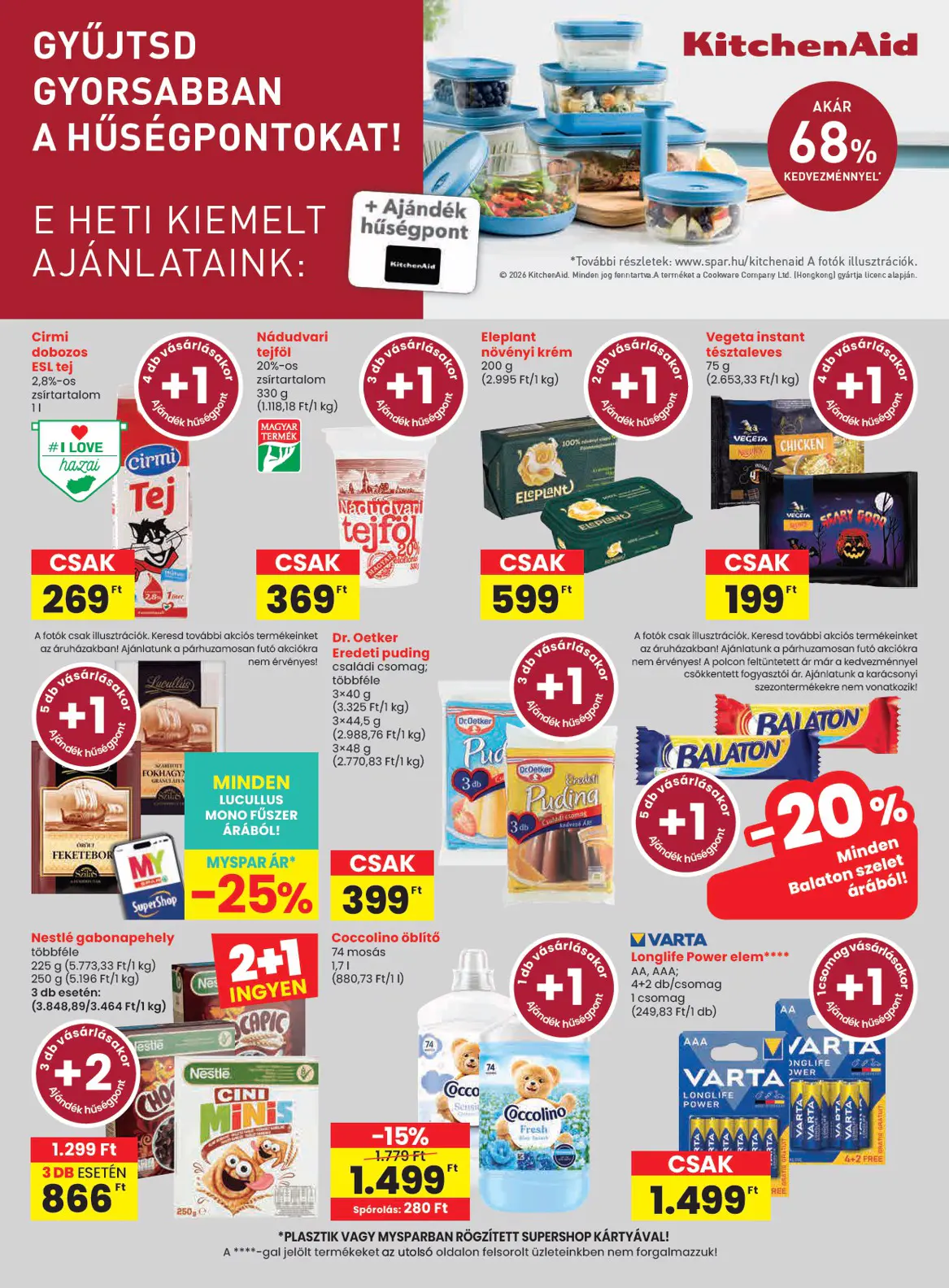 Spar szórólap, 42. oldal (okt. 22–28.)