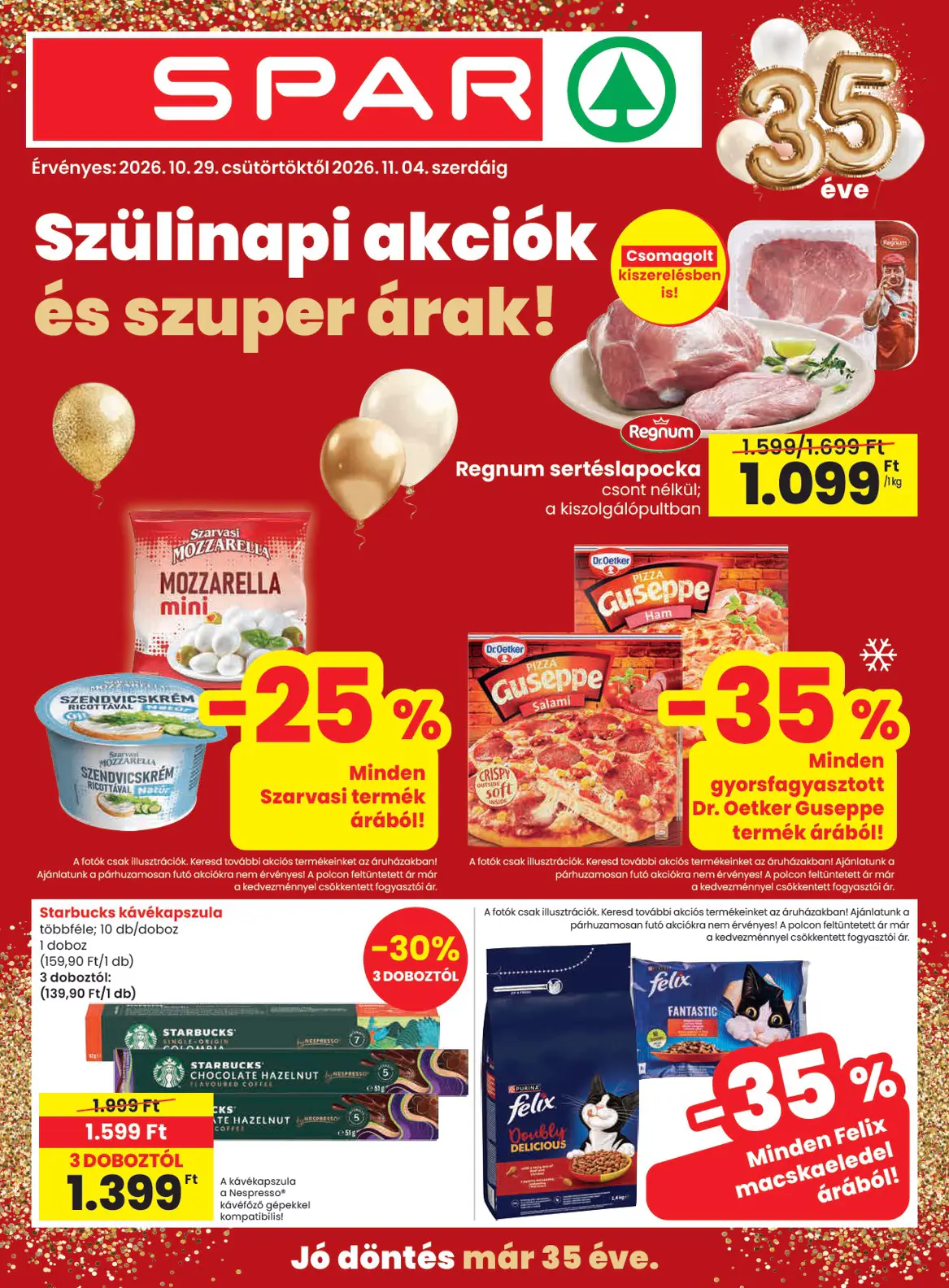 Spar szórólap, 1. oldal (okt. 29. – nov. 4.)