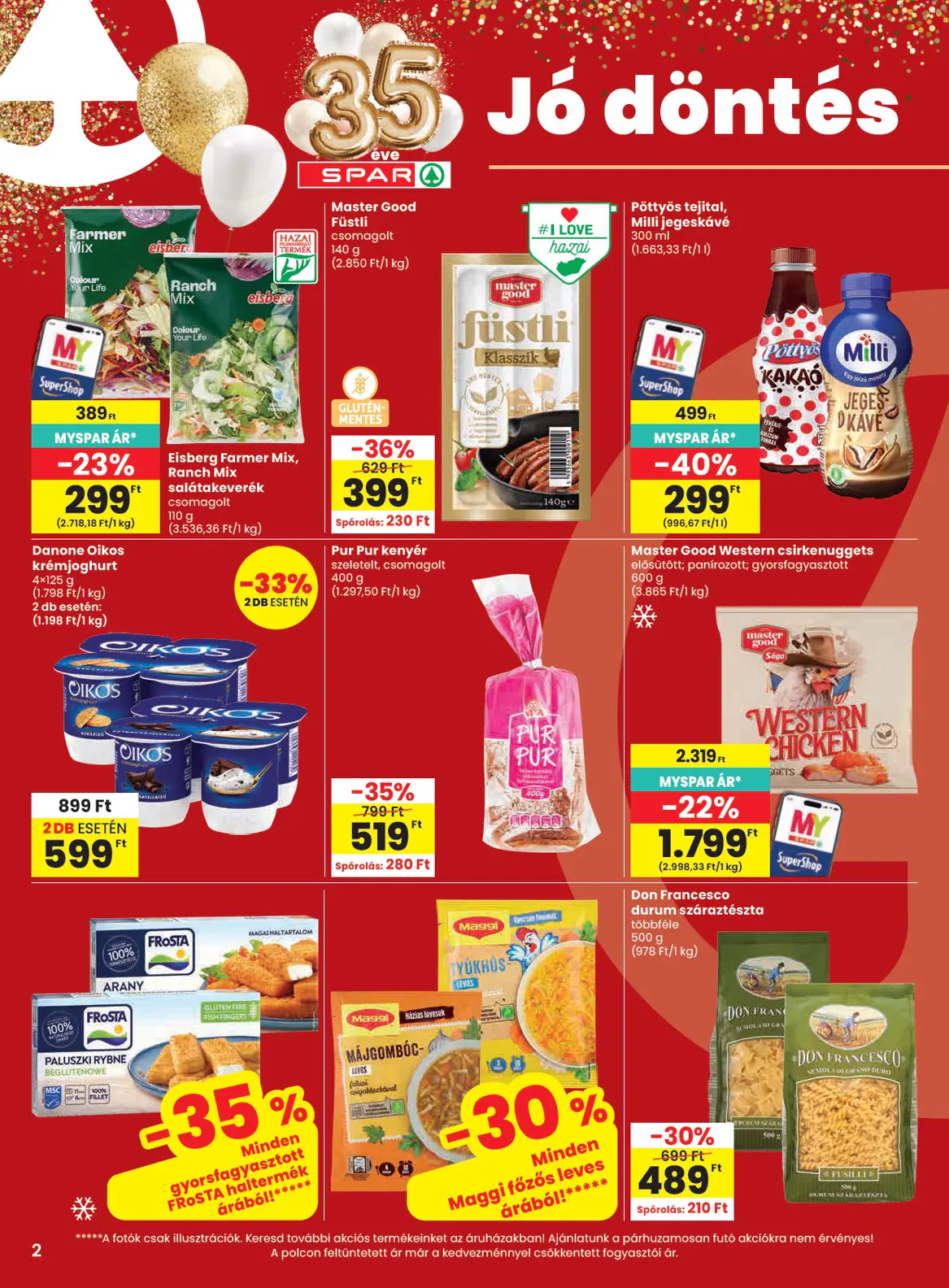 Spar szórólap, 2. oldal (okt. 29. – nov. 4.)