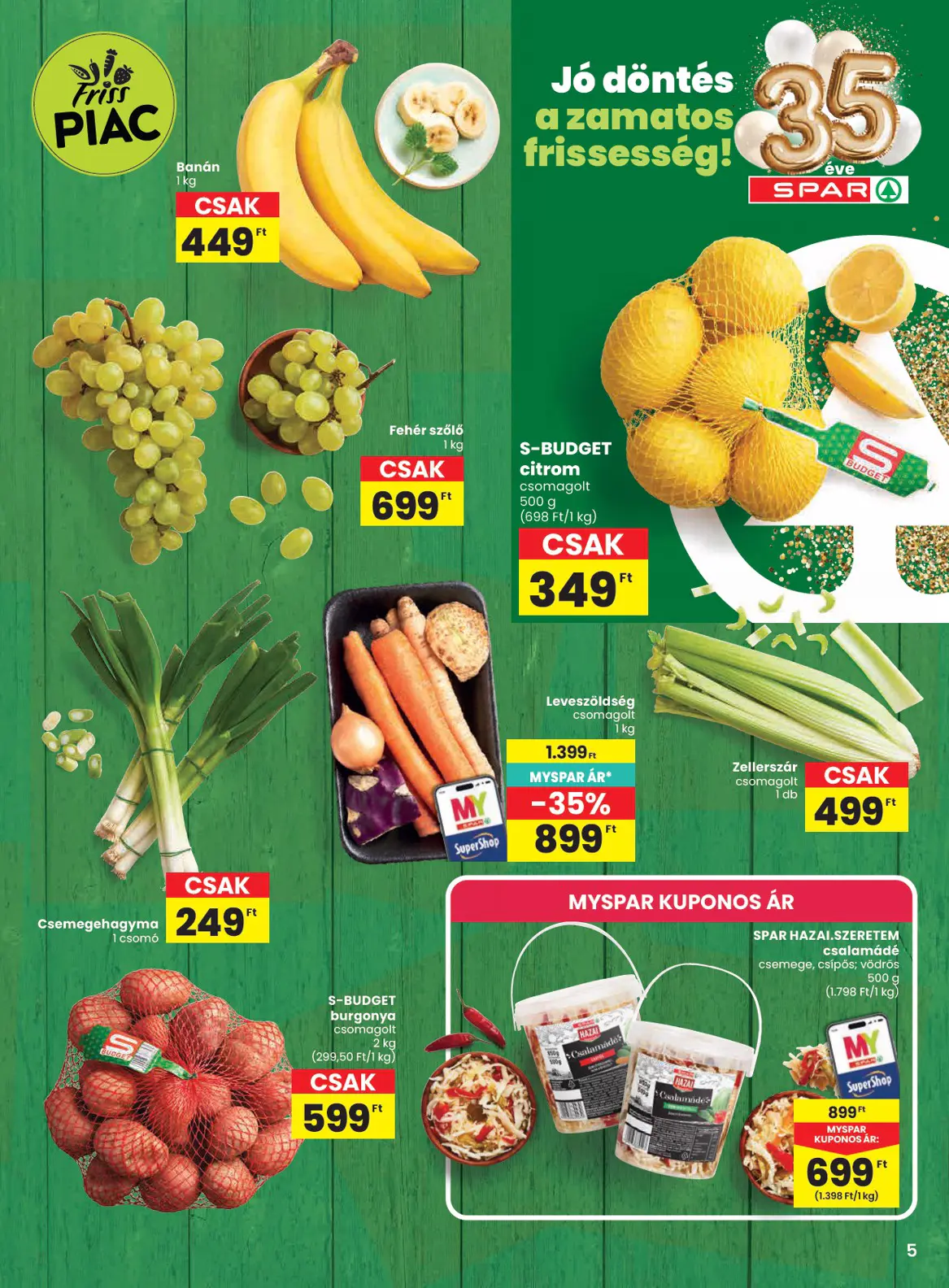 Spar szórólap, 5. oldal (okt. 29. – nov. 4.)