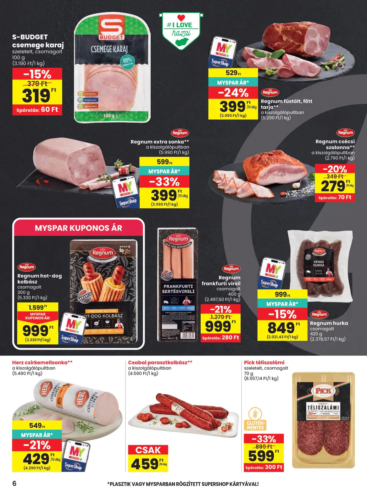 Spar szórólap, 6. oldal (okt. 29. – nov. 4.)