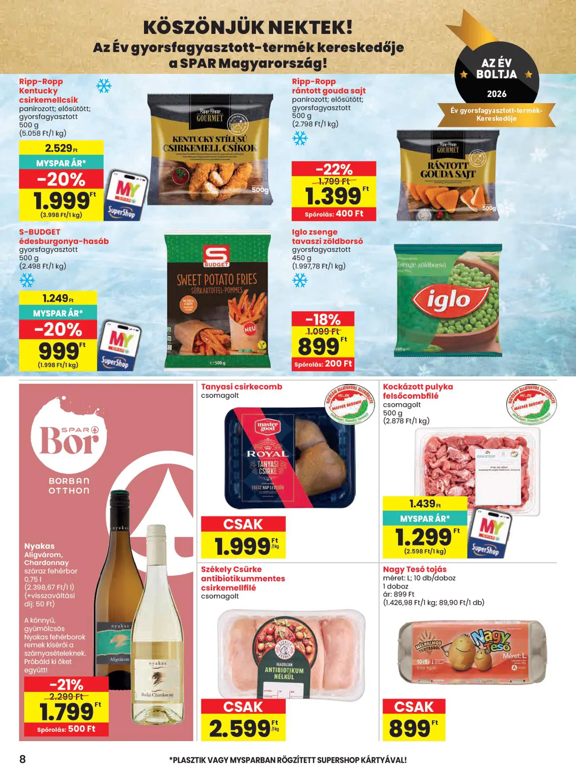 Spar szórólap, 8. oldal (okt. 29. – nov. 4.)