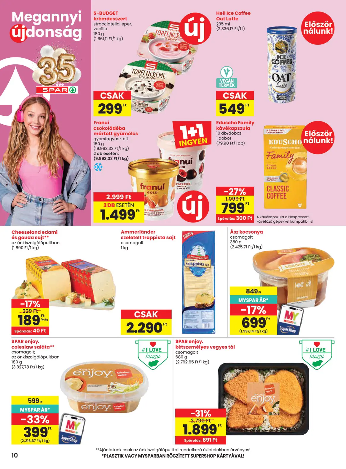 Spar szórólap, 10. oldal (okt. 29. – nov. 4.)