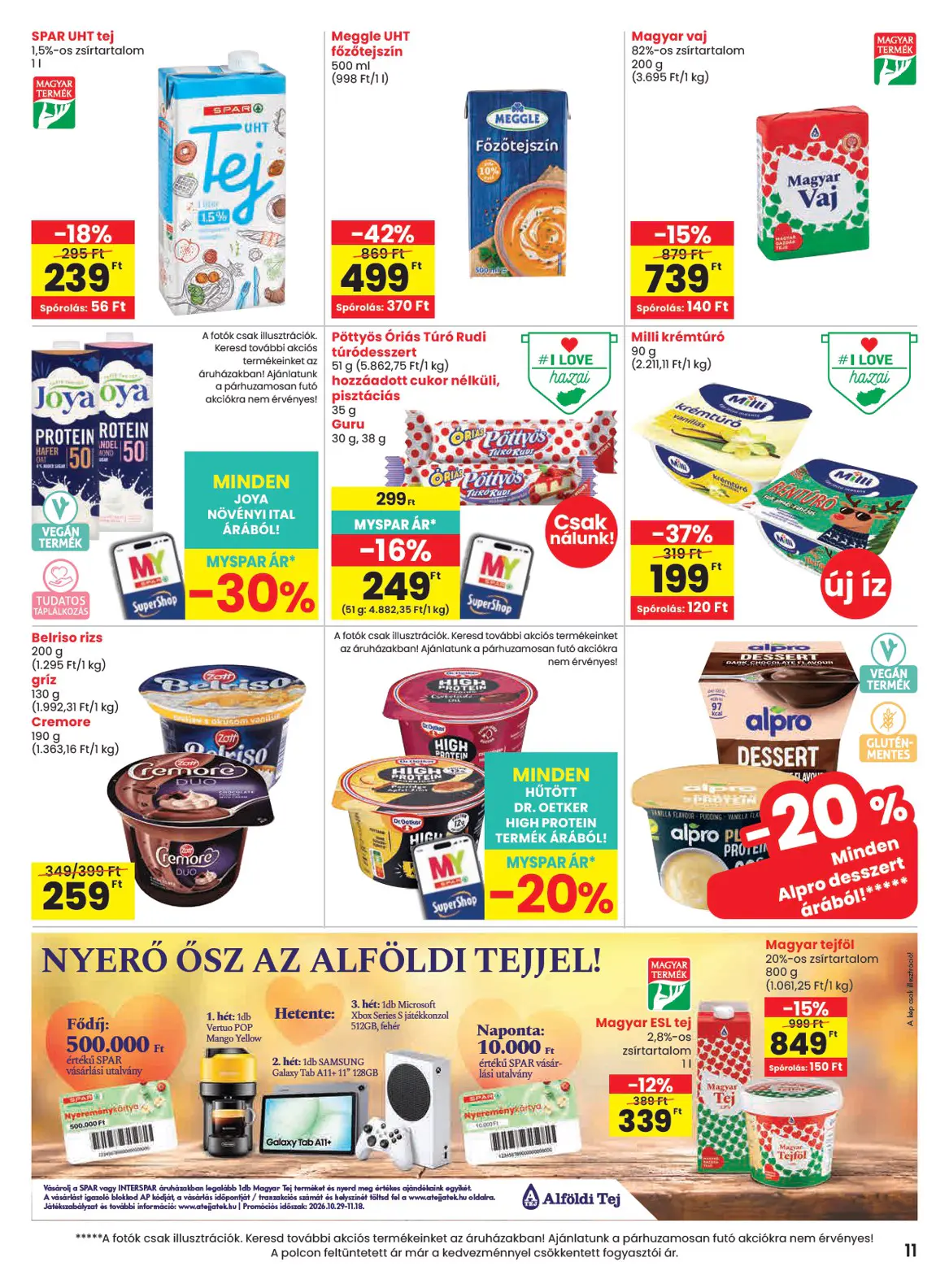Spar szórólap, 11. oldal (okt. 29. – nov. 4.)