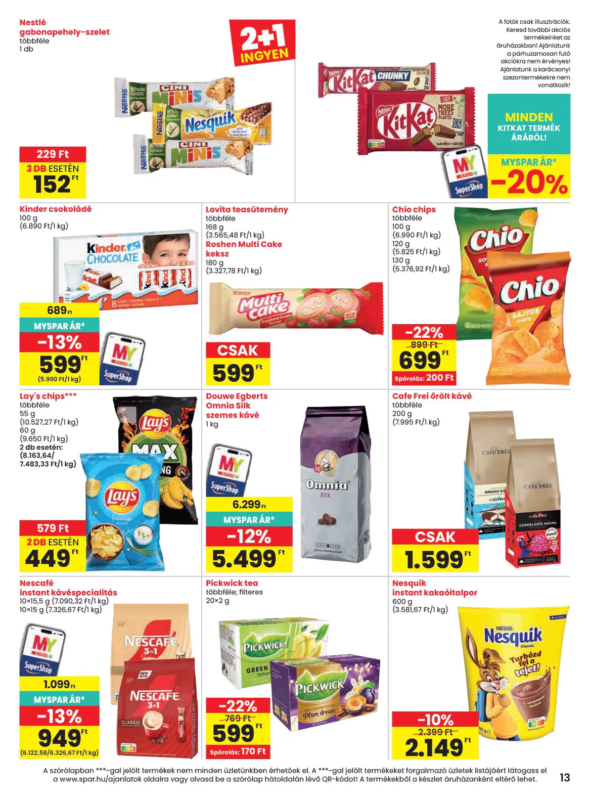Spar szórólap, 13. oldal (okt. 29. – nov. 4.)