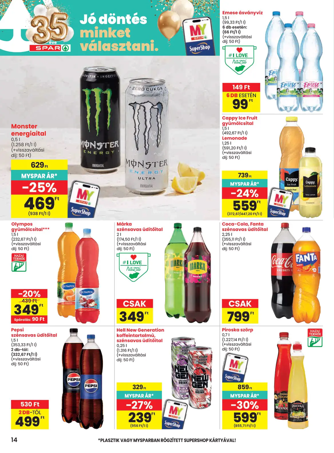 Spar szórólap, 14. oldal (okt. 29. – nov. 4.)