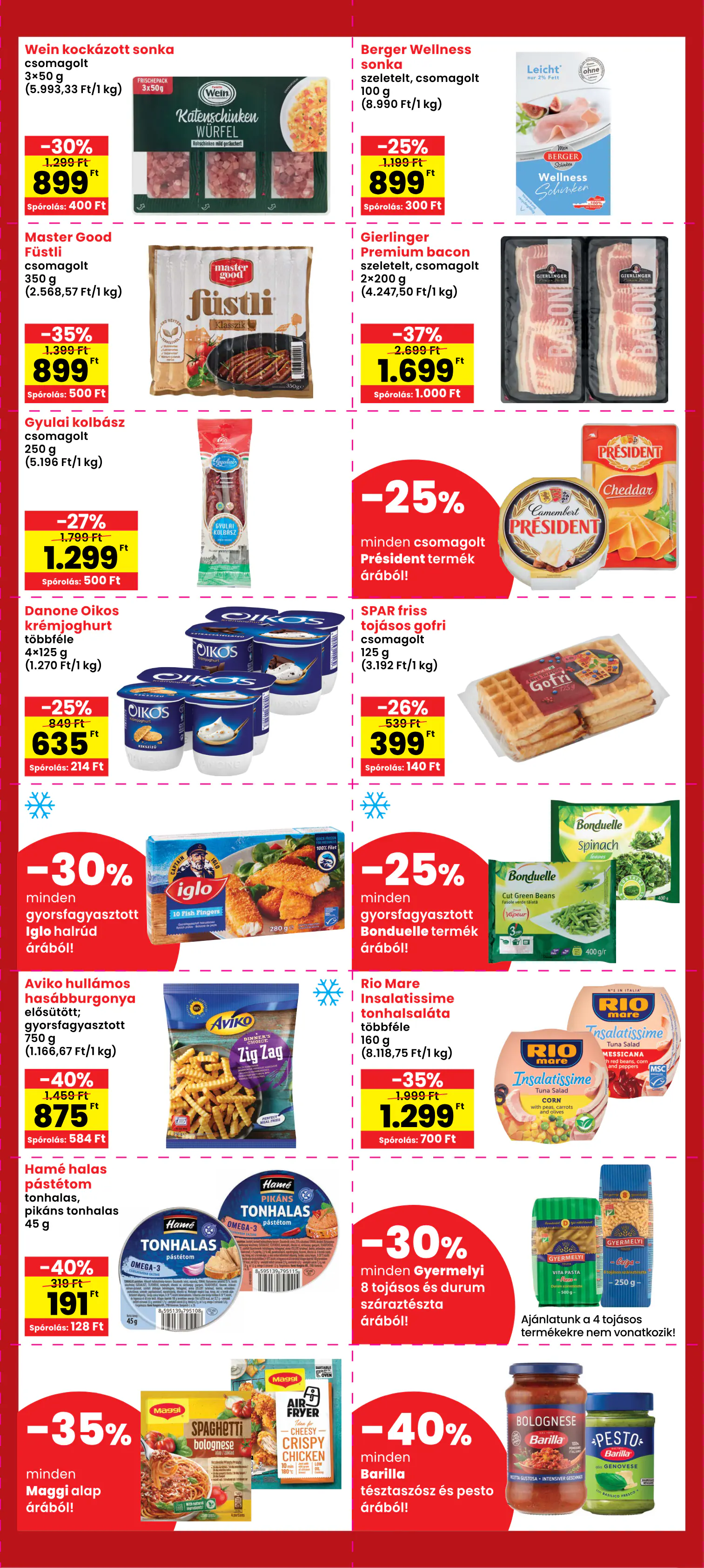 Spar Szülinapi kuponnapok, 2. oldal (okt. 5–14.)