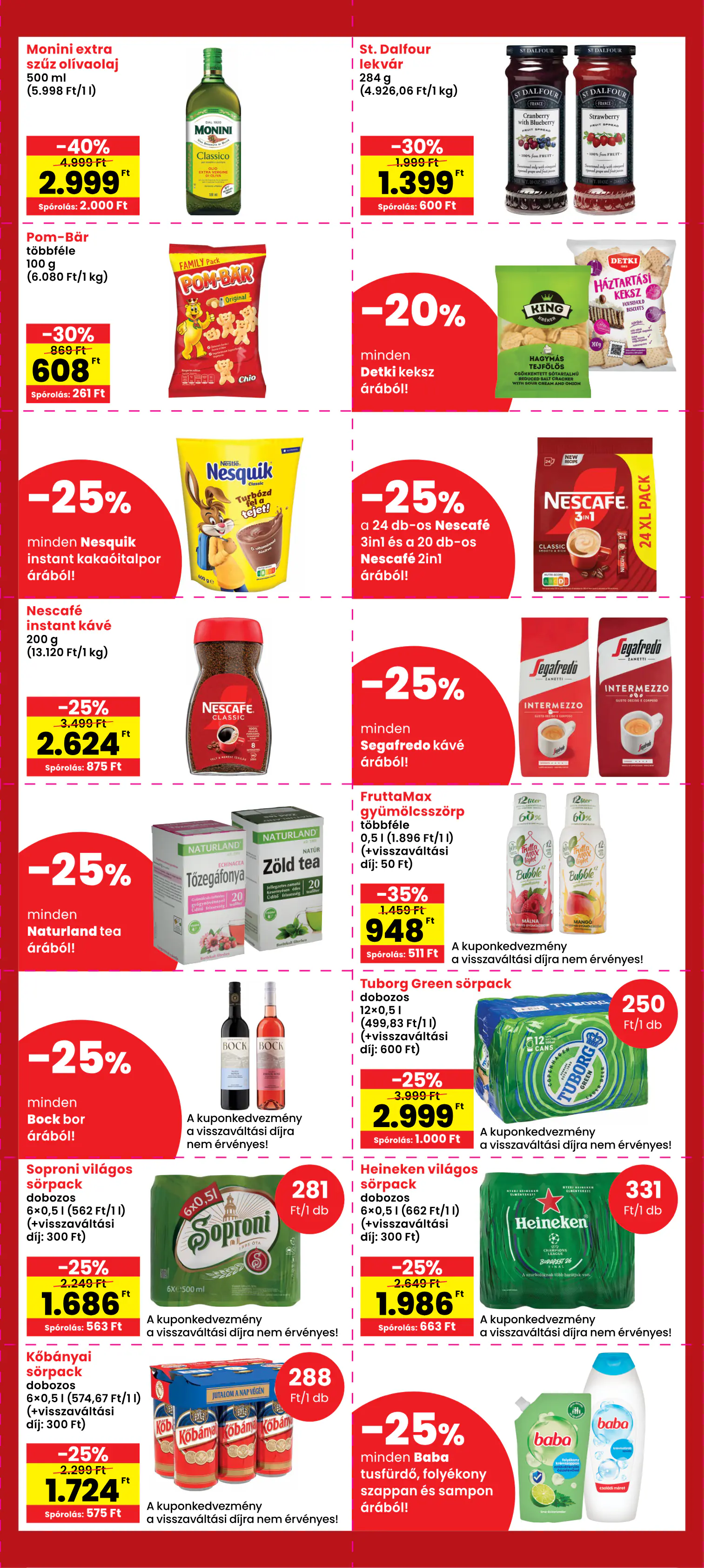 Spar Szülinapi kuponnapok, 3. oldal (okt. 5–14.)