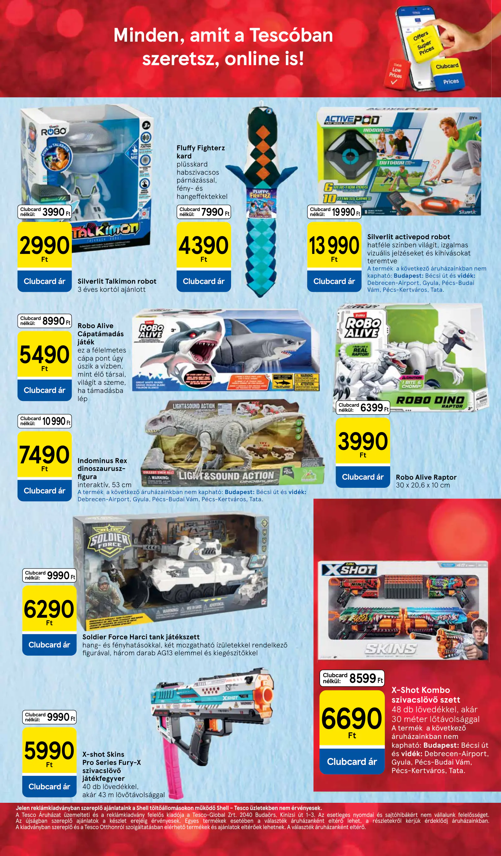 Tesco akciós újság, 25. oldal (okt. 28. – nov. 17.)