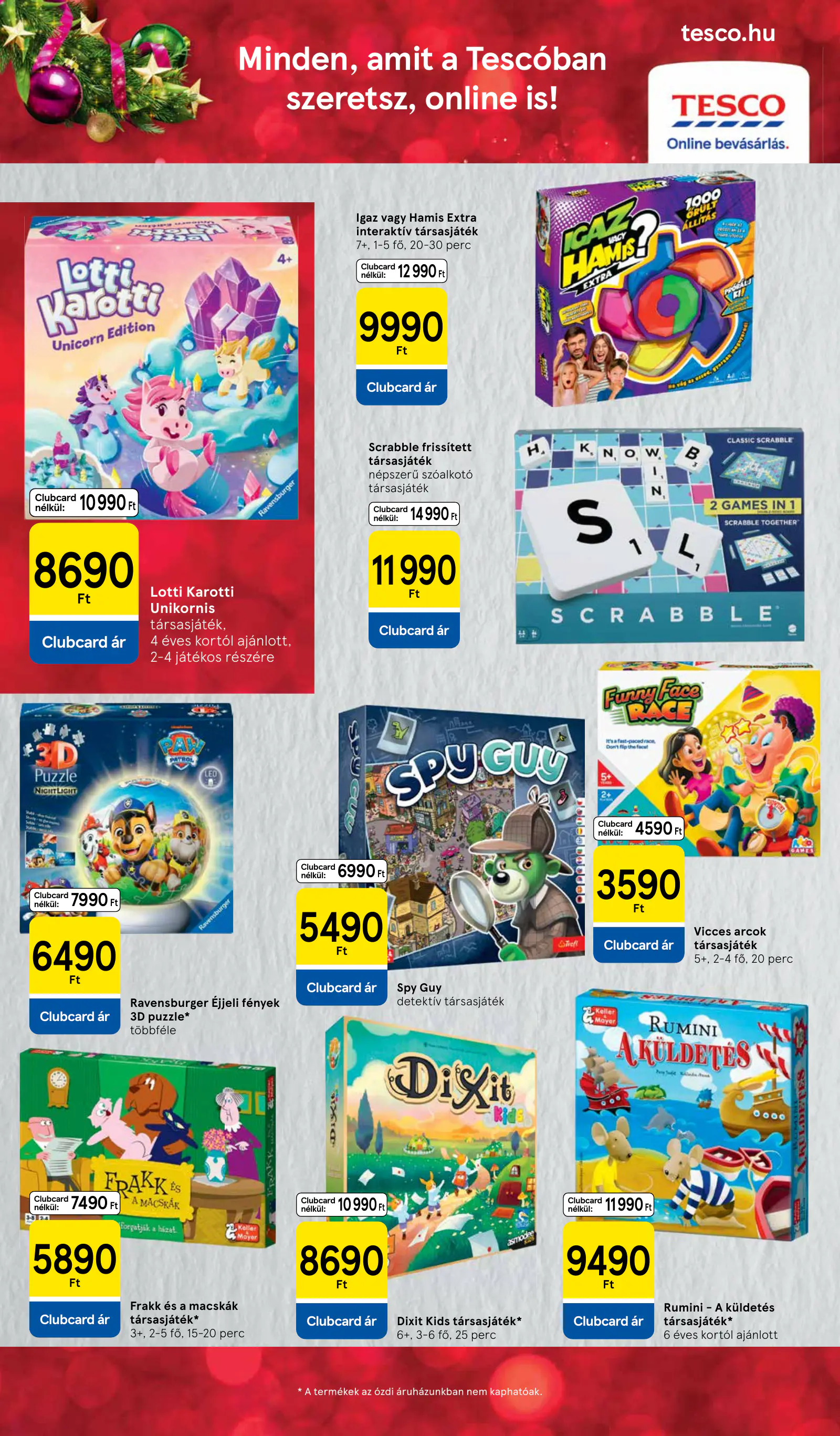 Tesco akciós újság, 28. oldal (okt. 28. – nov. 17.)