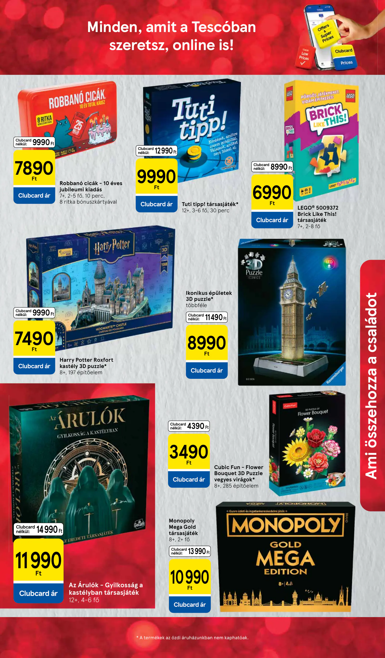 Tesco akciós újság, 29. oldal (okt. 28. – nov. 17.)