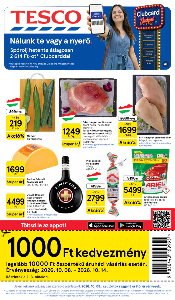 Tesco Hipermarket akciós újság – okt. 8–14.
