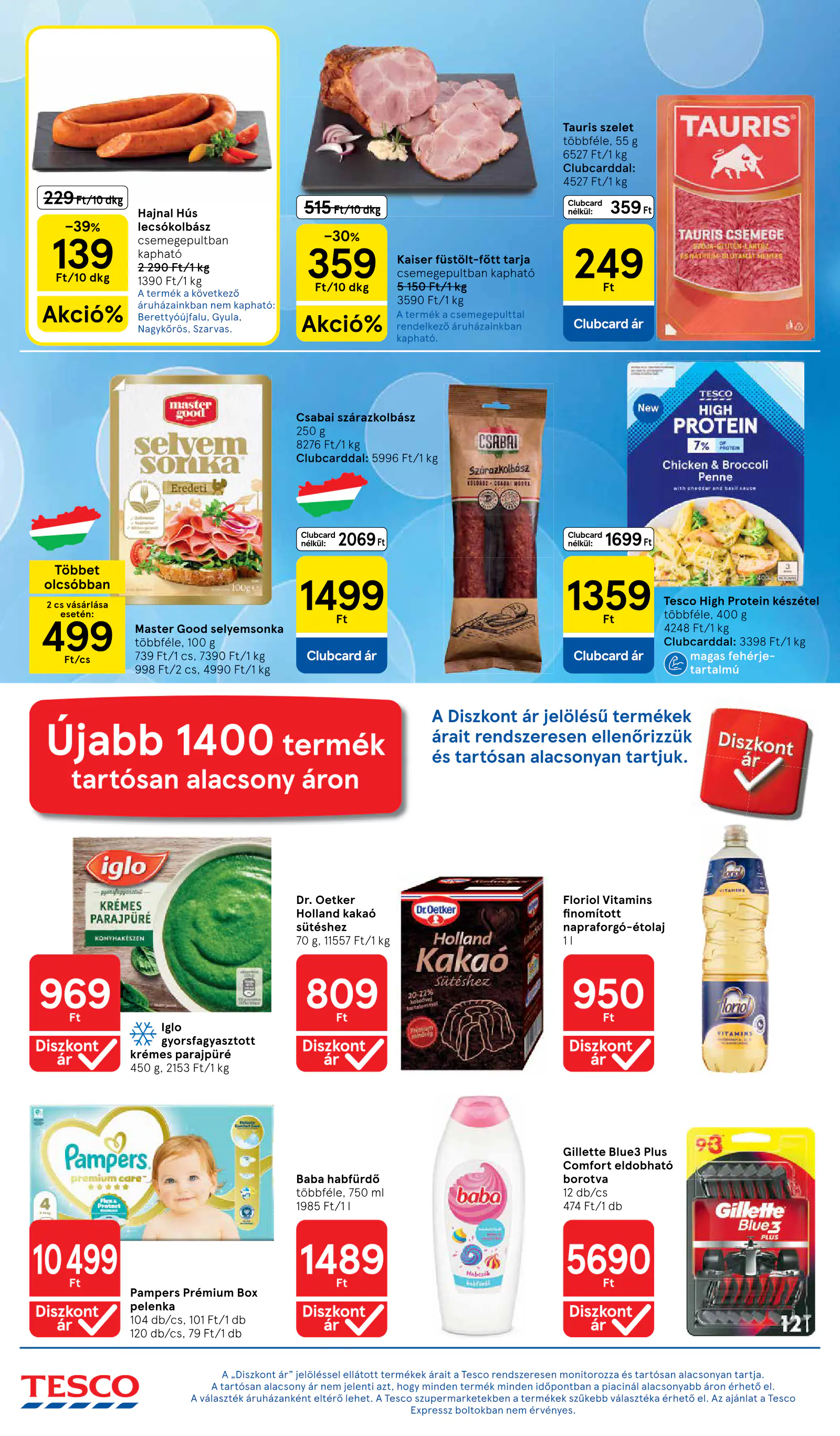 Tesco Hipermarket akciós újság, 4. oldal (okt. 8–14.)