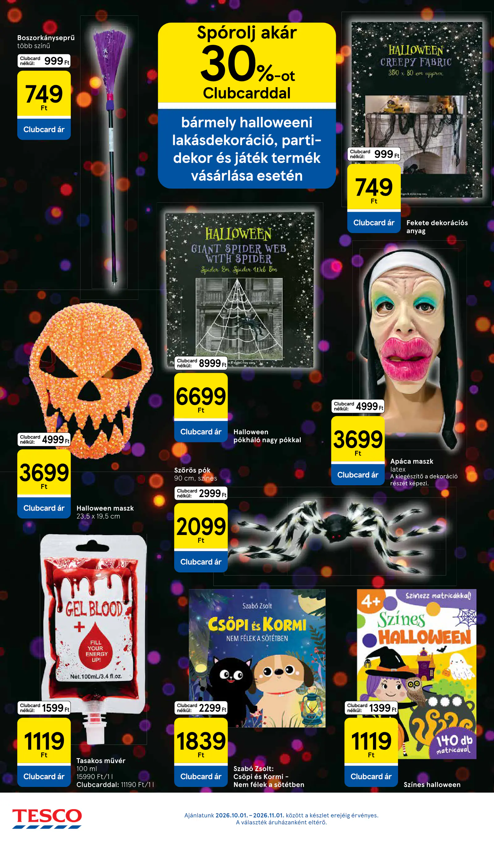 Tesco Hipermarket akciós újság, 30. oldal (okt. 8–14.)