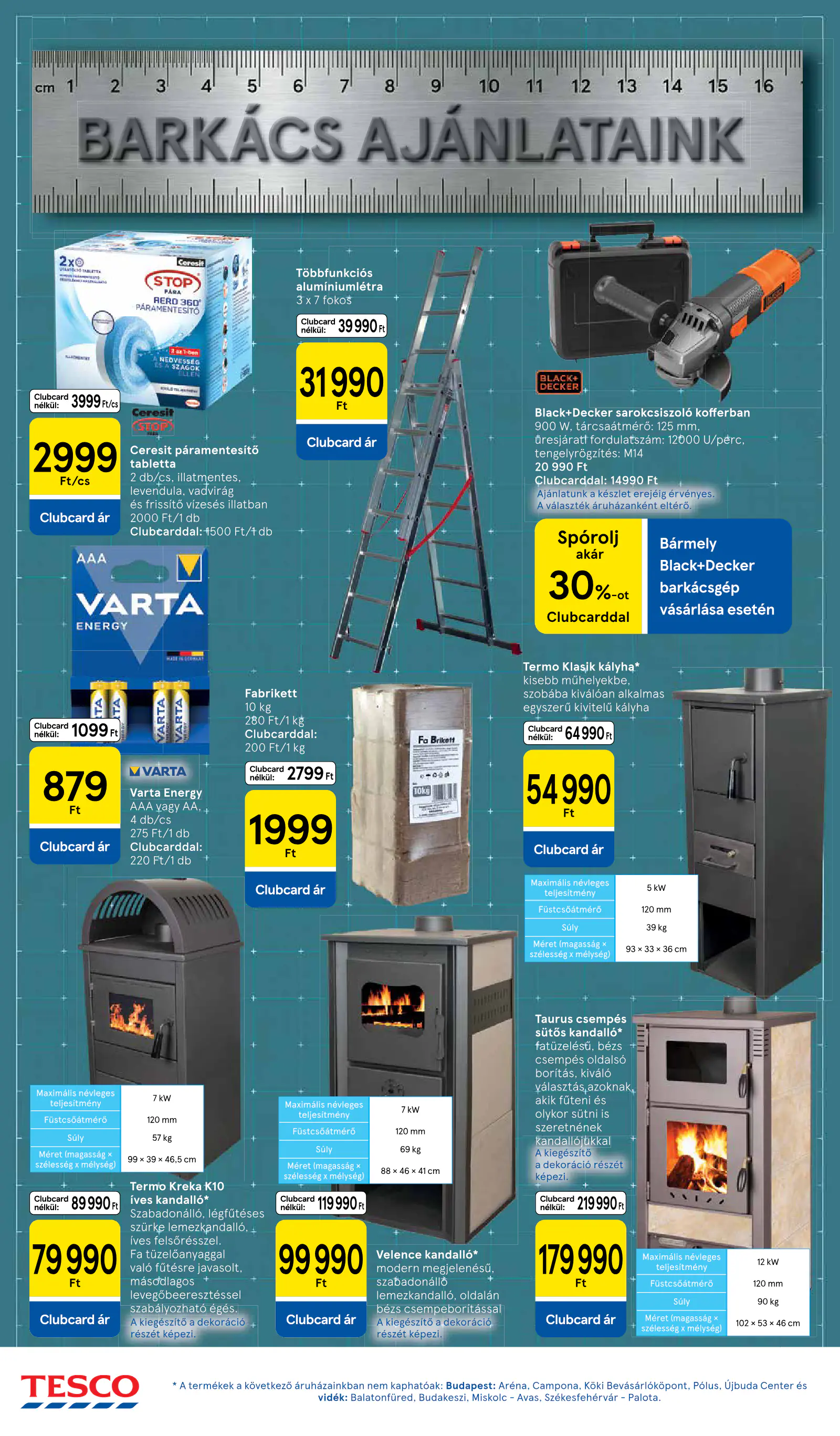 Tesco Hipermarket akciós újság, 32. oldal (okt. 8–14.)