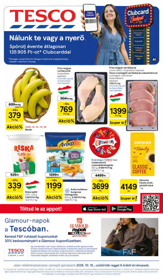 Tesco Hipermarket akciós újság – okt. 15–20.