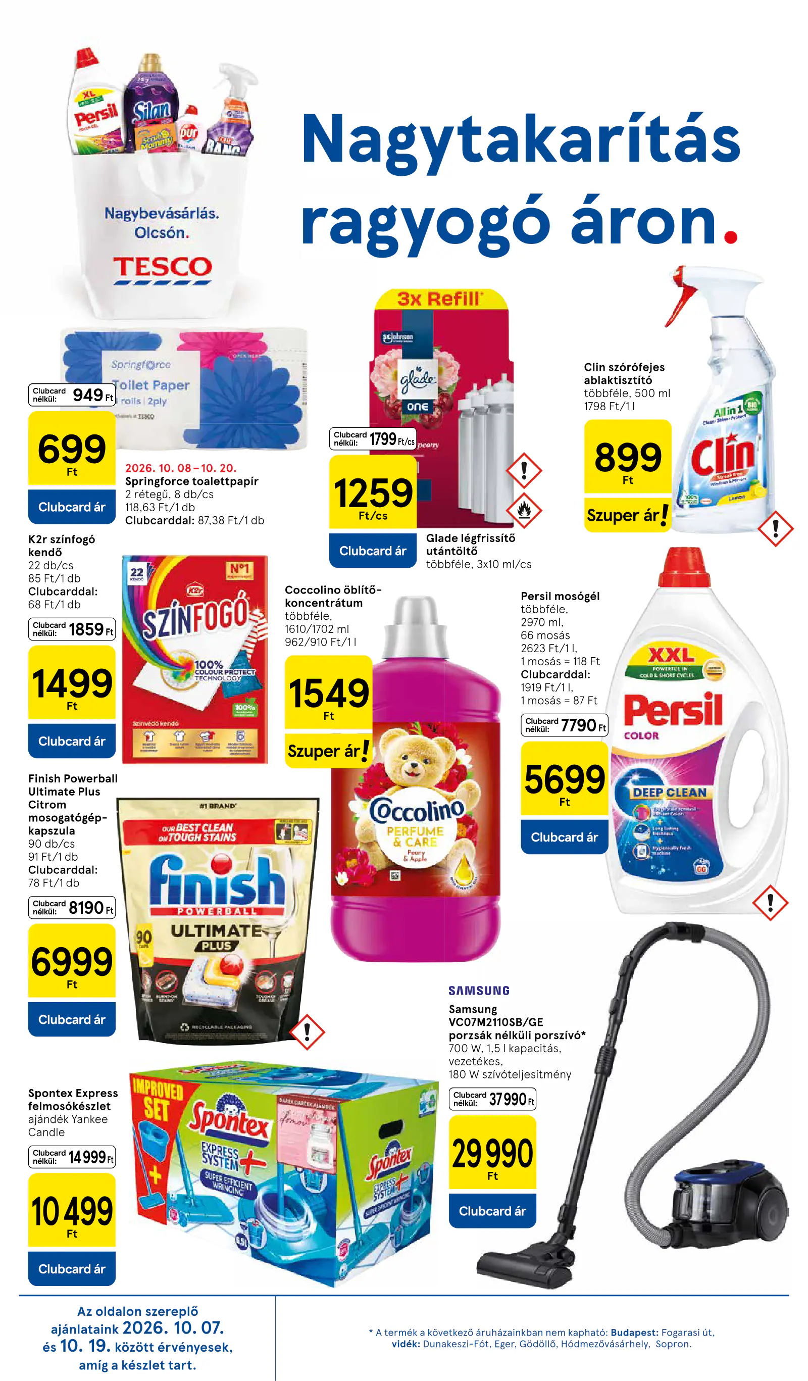 Tesco Hipermarket akciós újság, 8. oldal (okt. 15–20.)