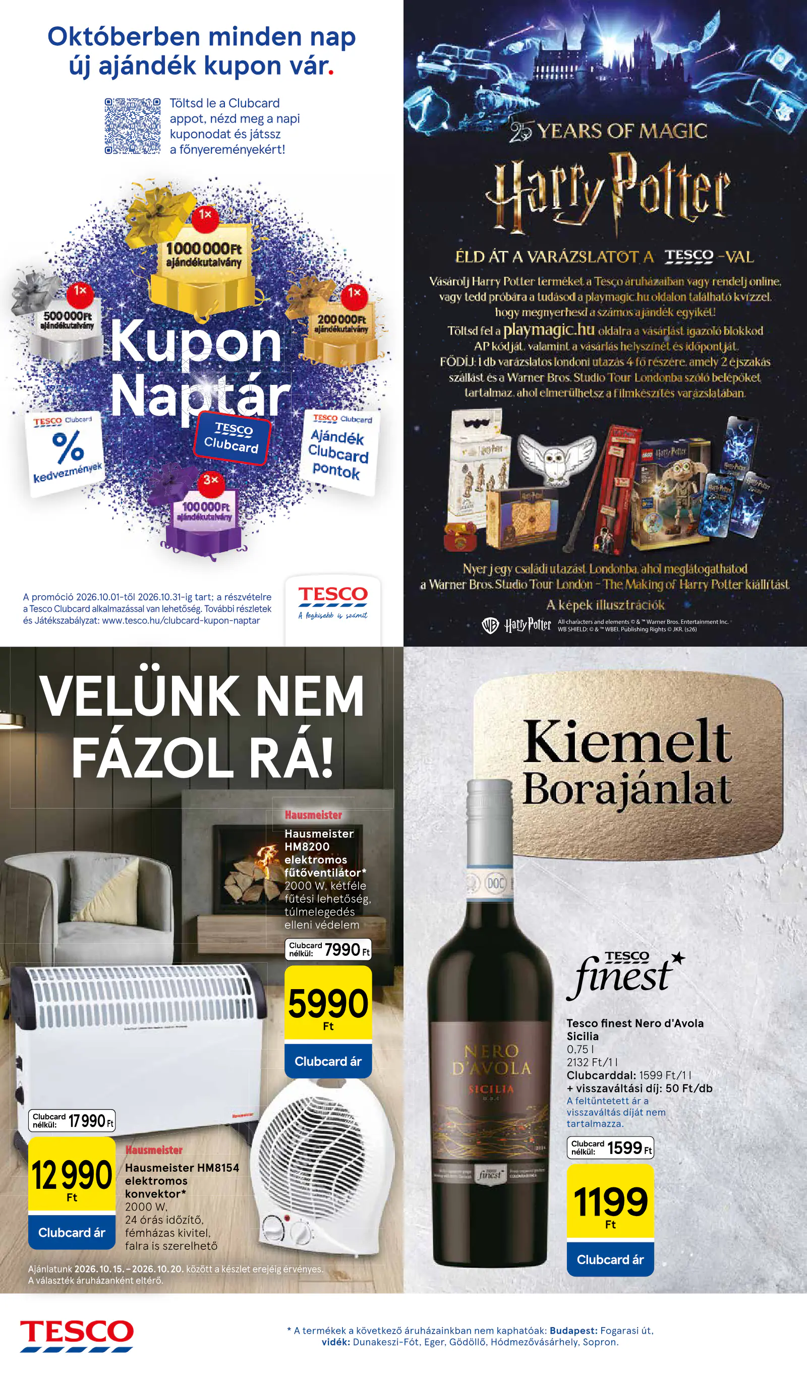 Tesco Hipermarket akciós újság, 12. oldal (okt. 15–20.)
