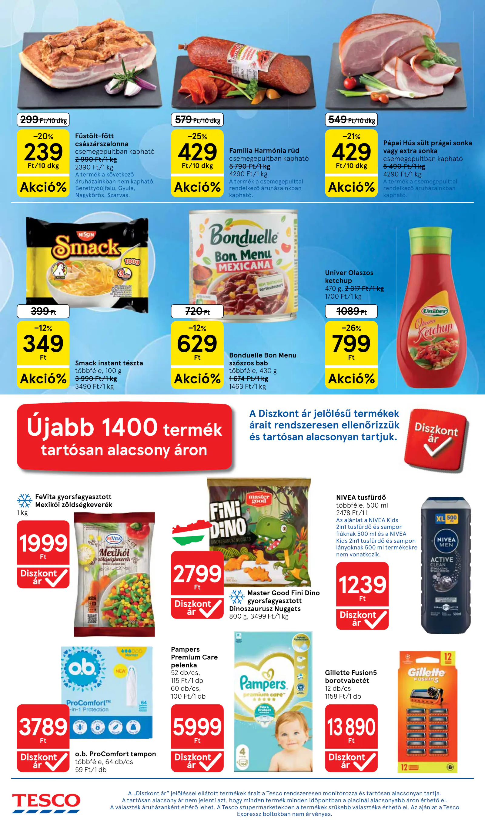 Tesco Hipermarket akciós újság, 4. oldal (okt. 21–28.)