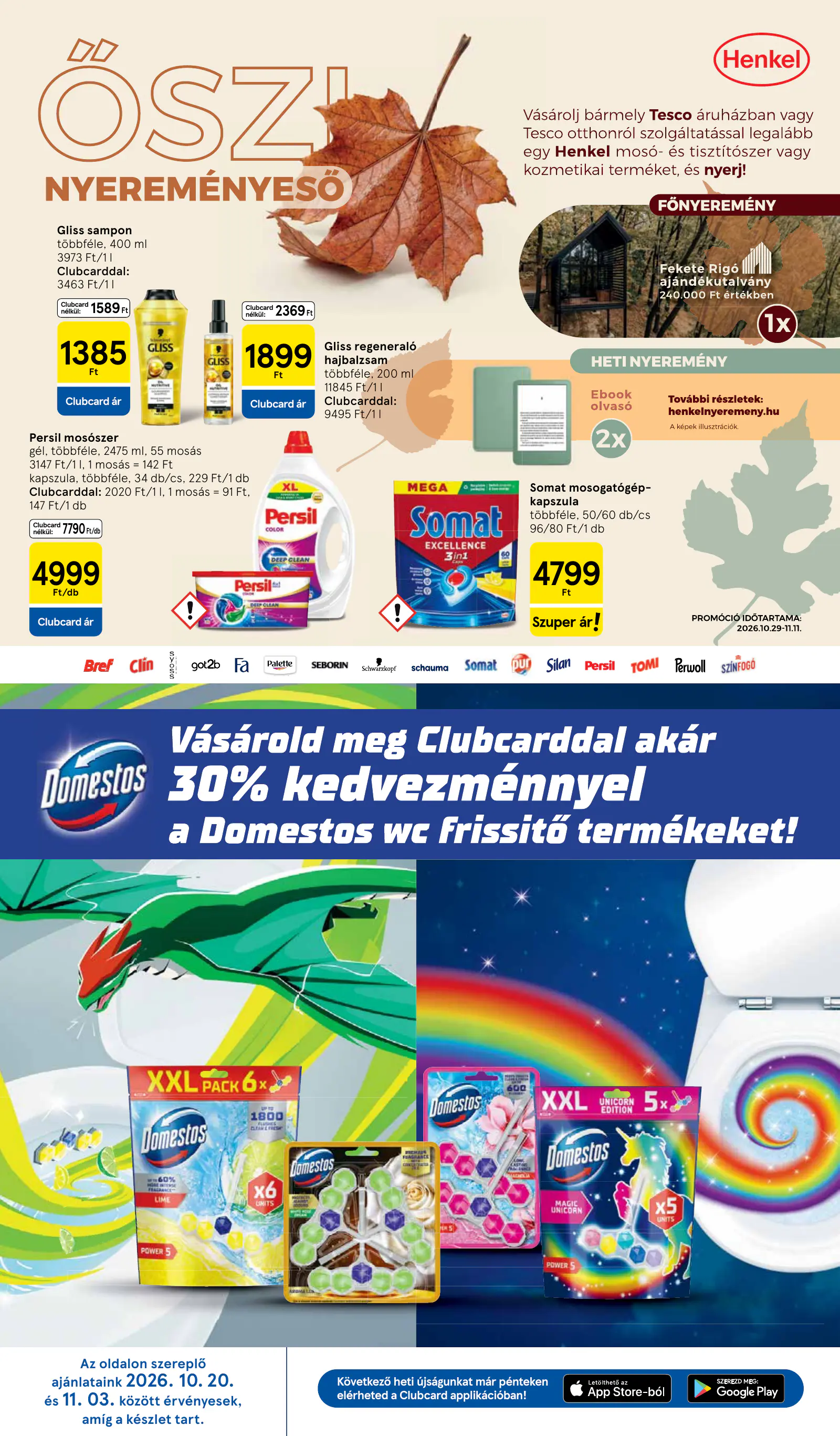 Tesco Hipermarket akciós újság, 26. oldal (okt. 29. – nov. 4.)