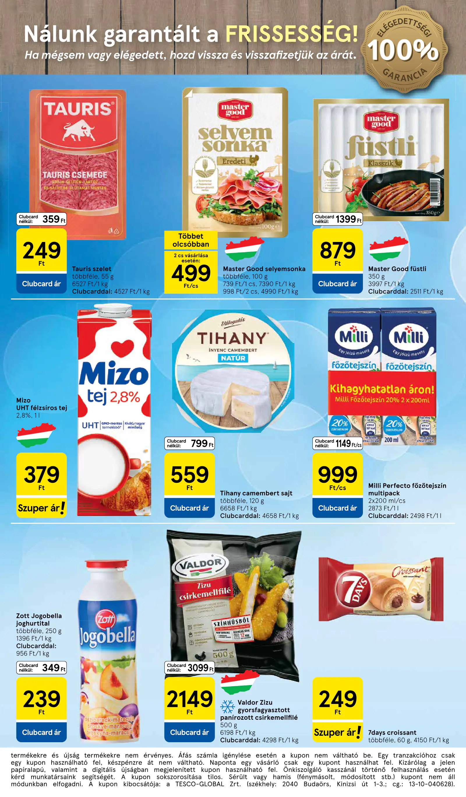 Tesco Szupermarket akciós újság, 3. oldal (okt. 8–14.)