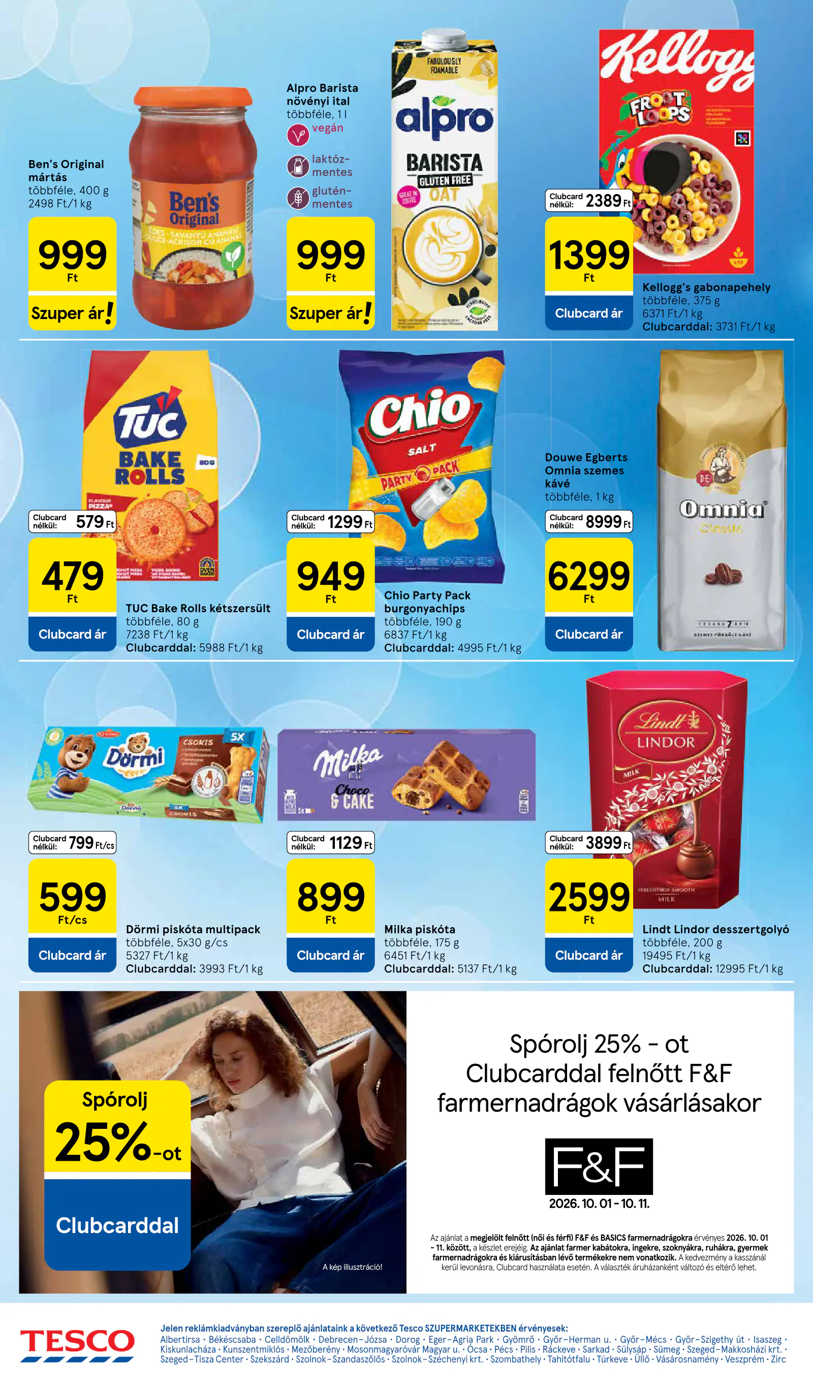 Tesco Szupermarket akciós újság, 6. oldal (okt. 8–14.)