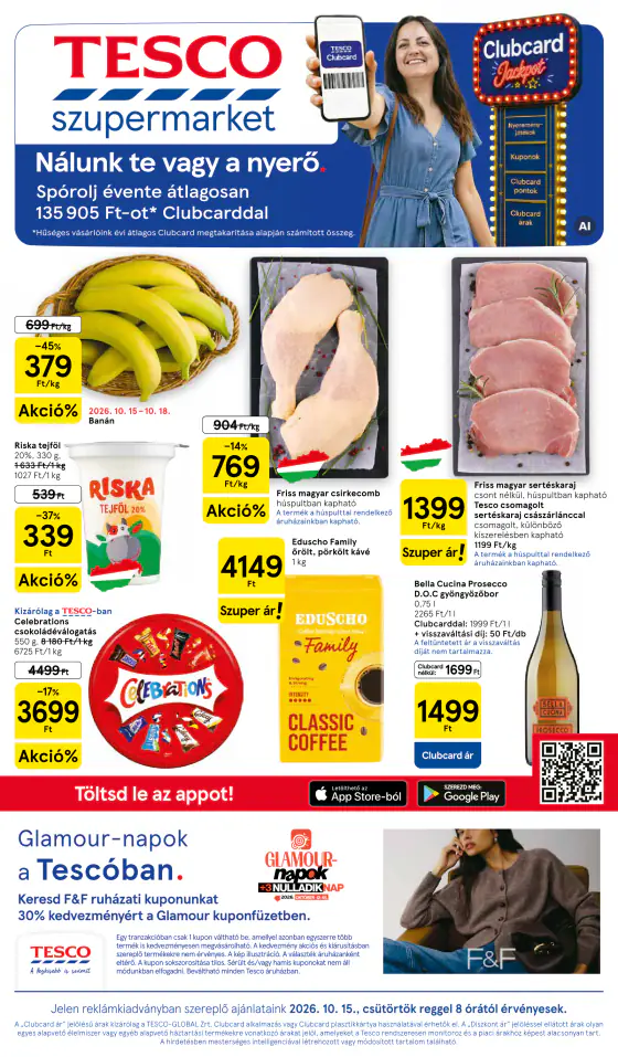 Tesco Szupermarket akciós újság – okt. 15–20.