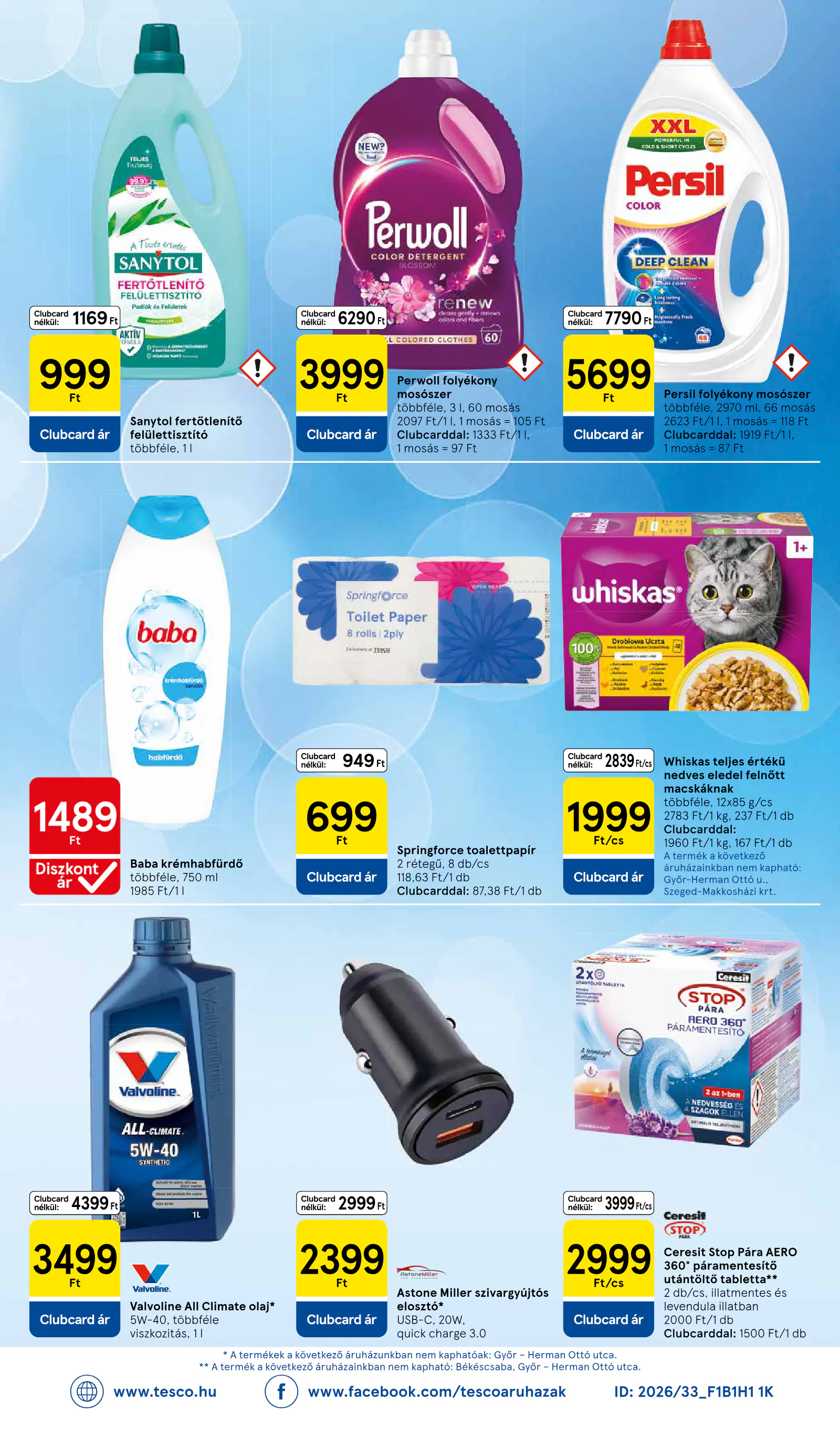 Tesco Szupermarket akciós újság, 8. oldal (okt. 15–20.)