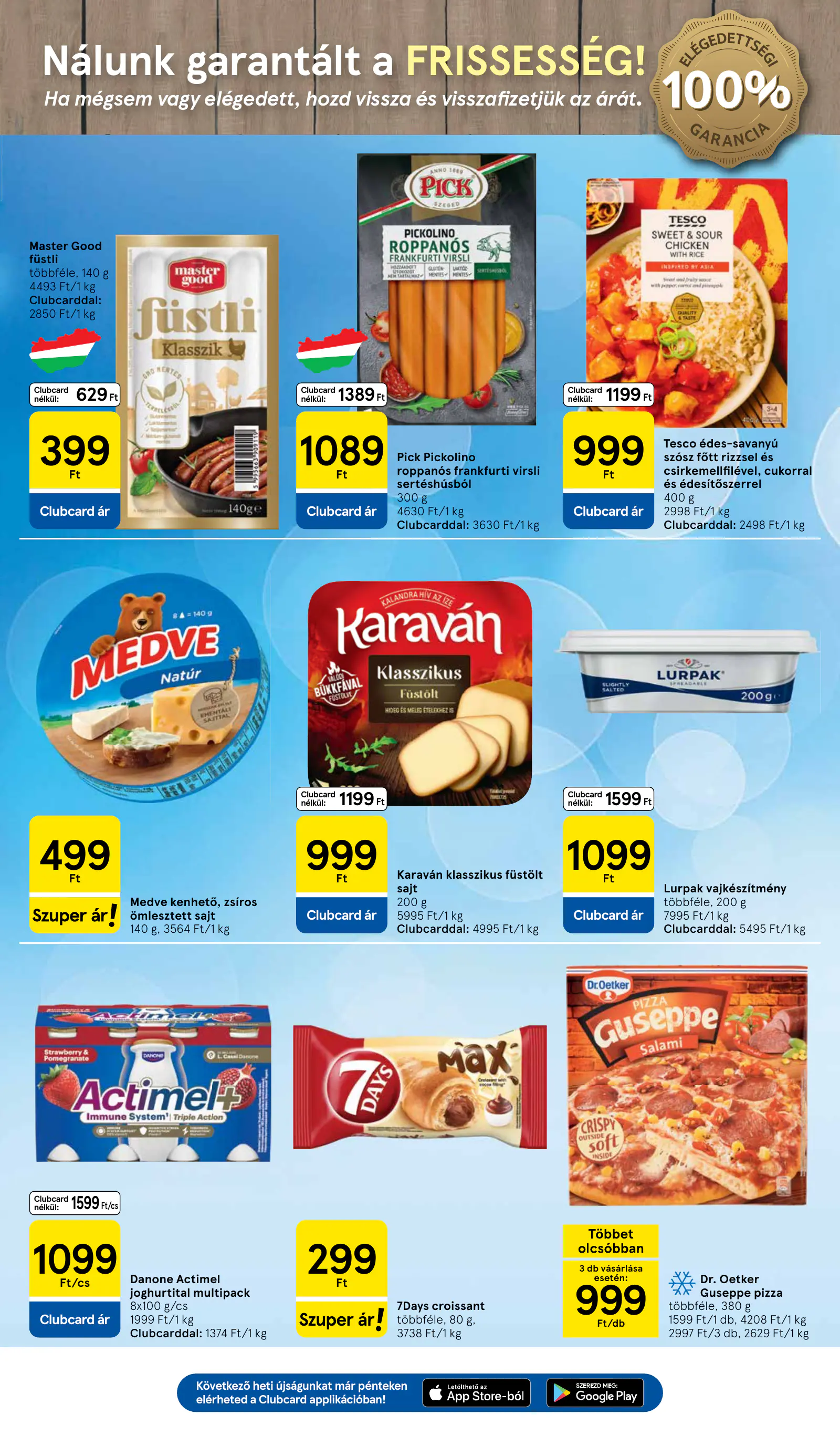 Tesco Szupermarket akciós újság, 3. oldal (okt. 21–28.)