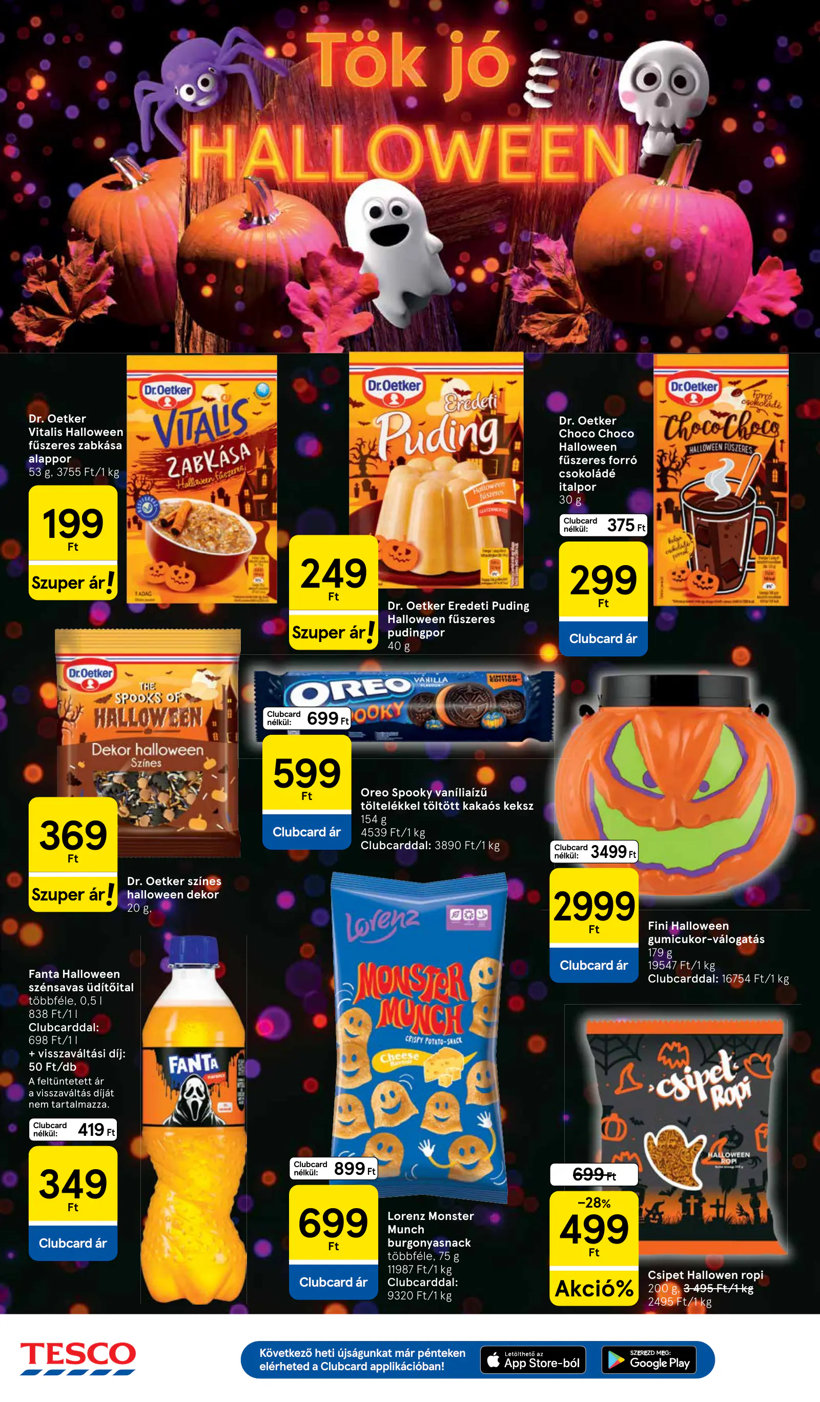 Tesco Szupermarket akciós újság, 4. oldal (okt. 21–28.)