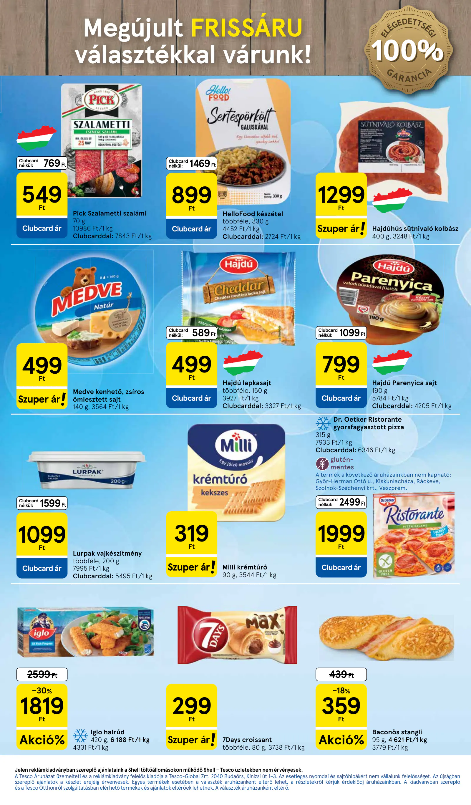 Tesco Szupermarket akciós újság, 3. oldal (okt. 29. – nov. 4.)