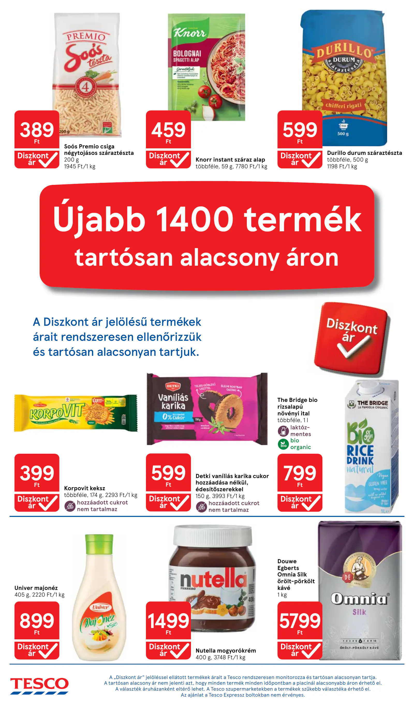 Tesco Szupermarket akciós újság, 4. oldal (okt. 29. – nov. 4.)