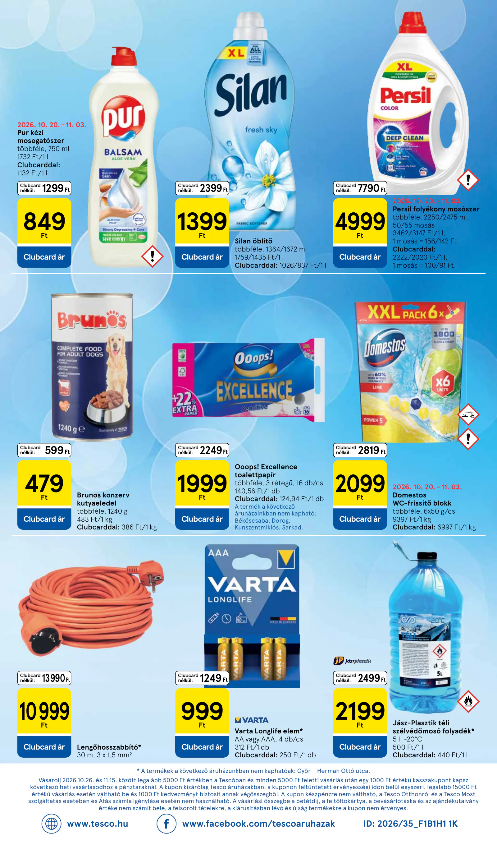 Tesco Szupermarket akciós újság, 8. oldal (okt. 29. – nov. 4.)