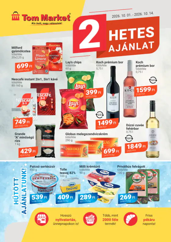 Tom Market akciós újság – okt. 1–31.