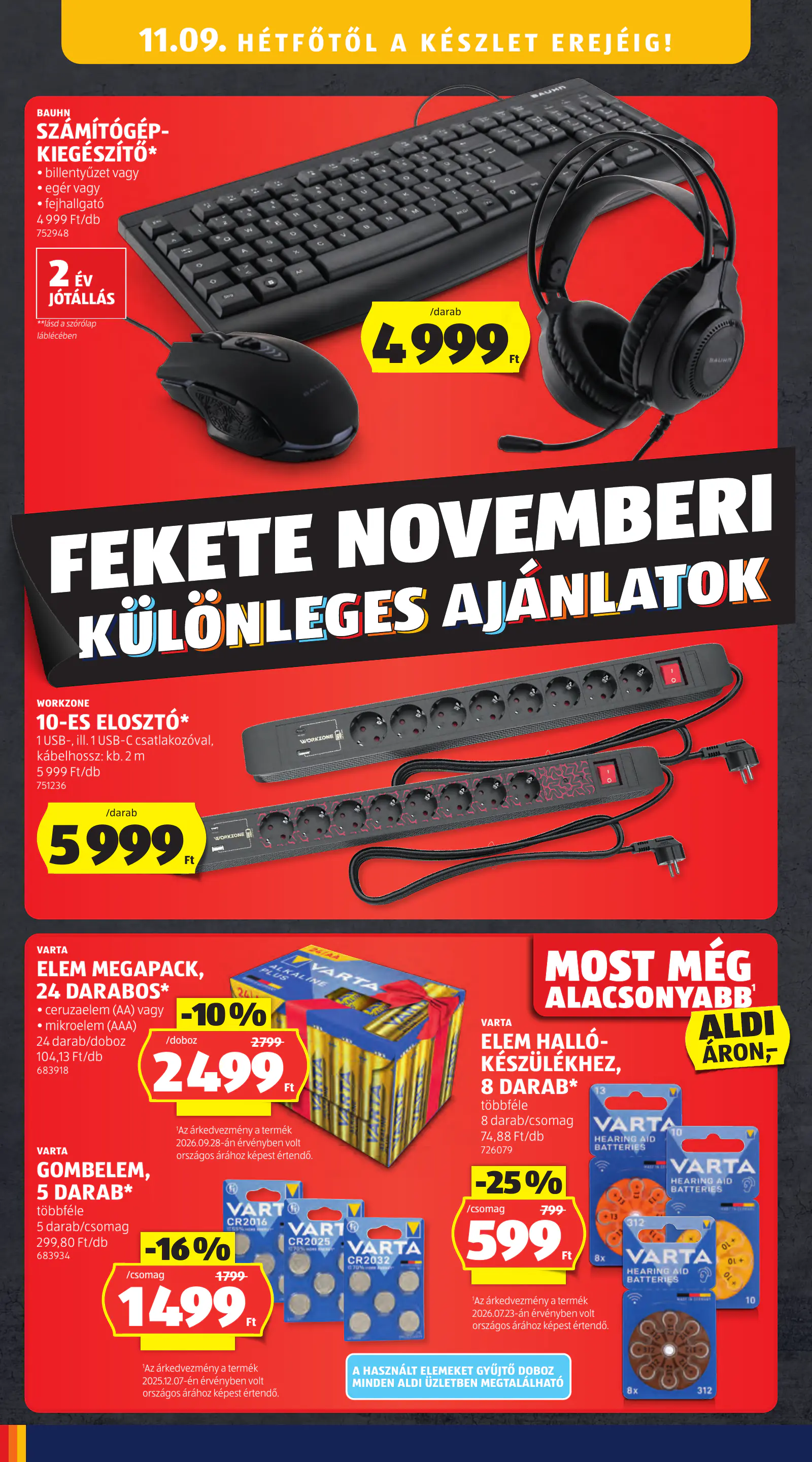 Aldi Középső sor termékei, 45. hét, 10. oldal (nov. 5–11.)