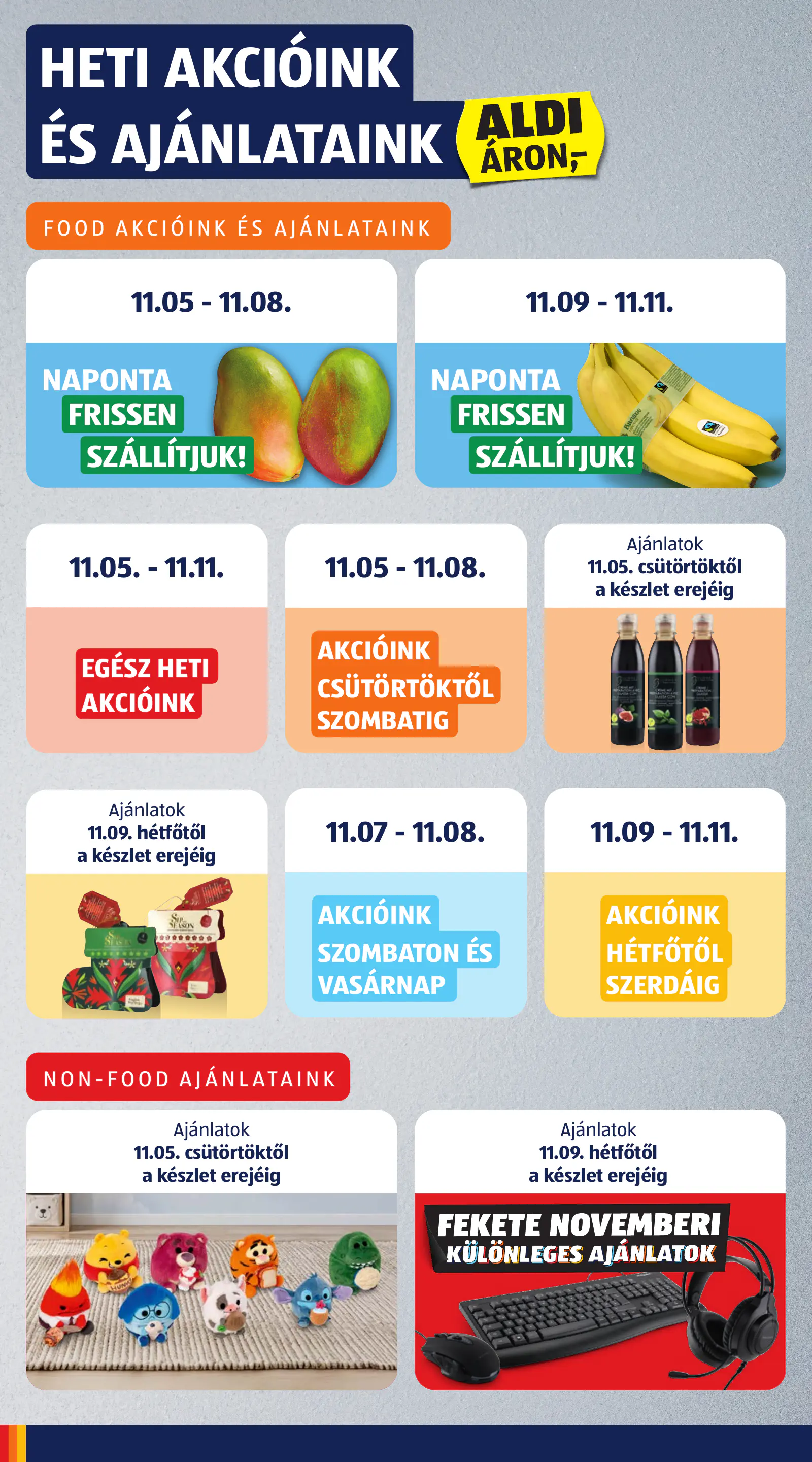 Aldi online akciós újság, 45. hét, 2. oldal (nov. 5–11.)