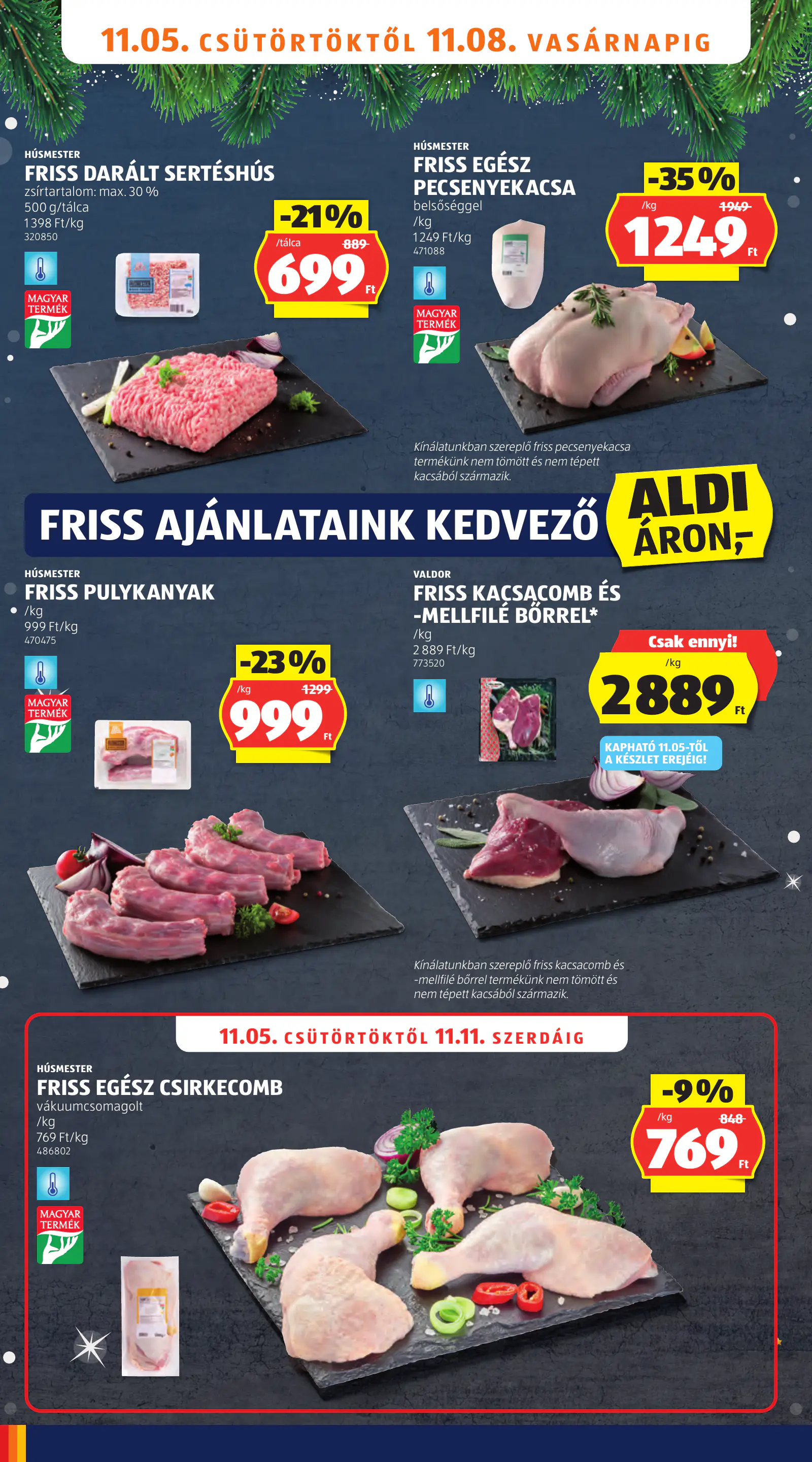Aldi online akciós újság, 45. hét, 4. oldal (nov. 5–11.)