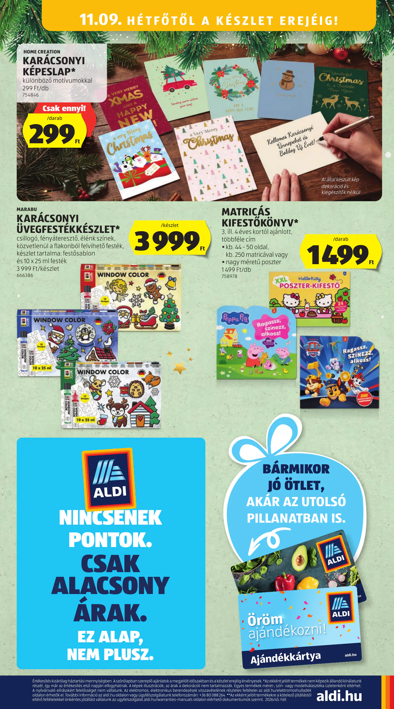 Aldi online akciós újság, 45. hét, 56. oldal (nov. 5–11.)